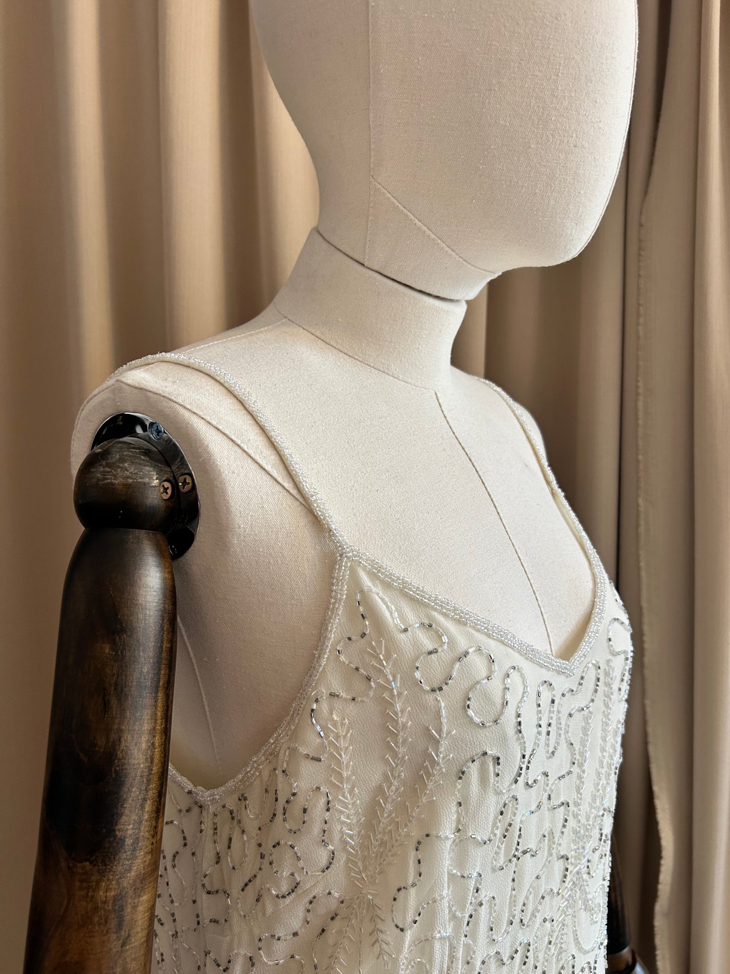 Beaded Bridal Shift Dress
