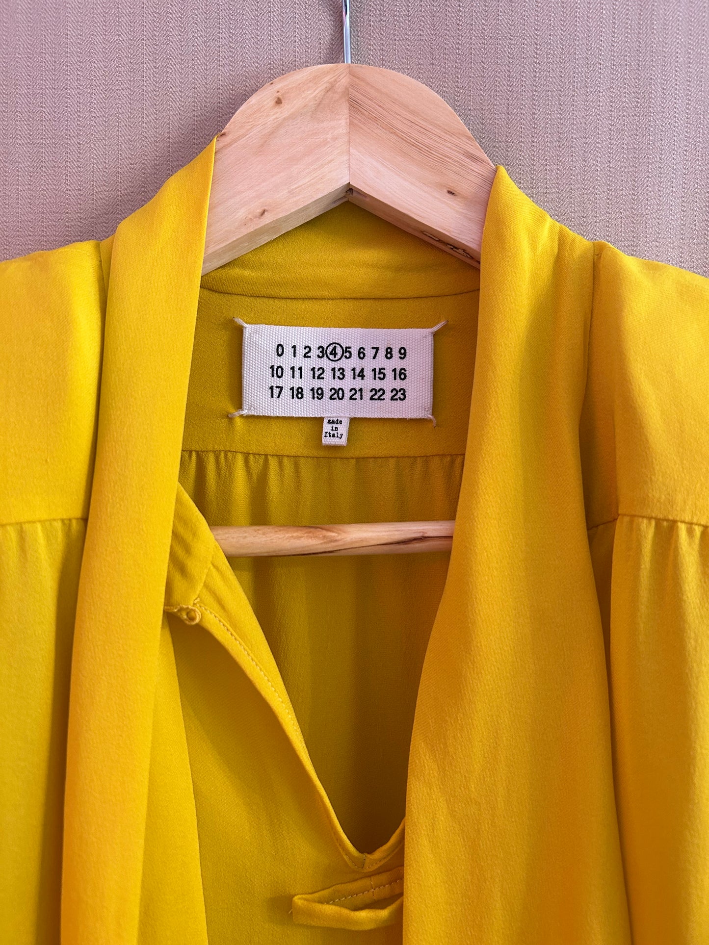 Maison Margiela Silk Pussy Bow Blouse