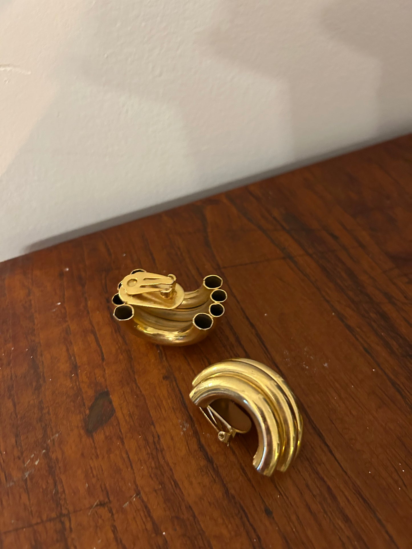 Statement Tubular Clip On Earrings