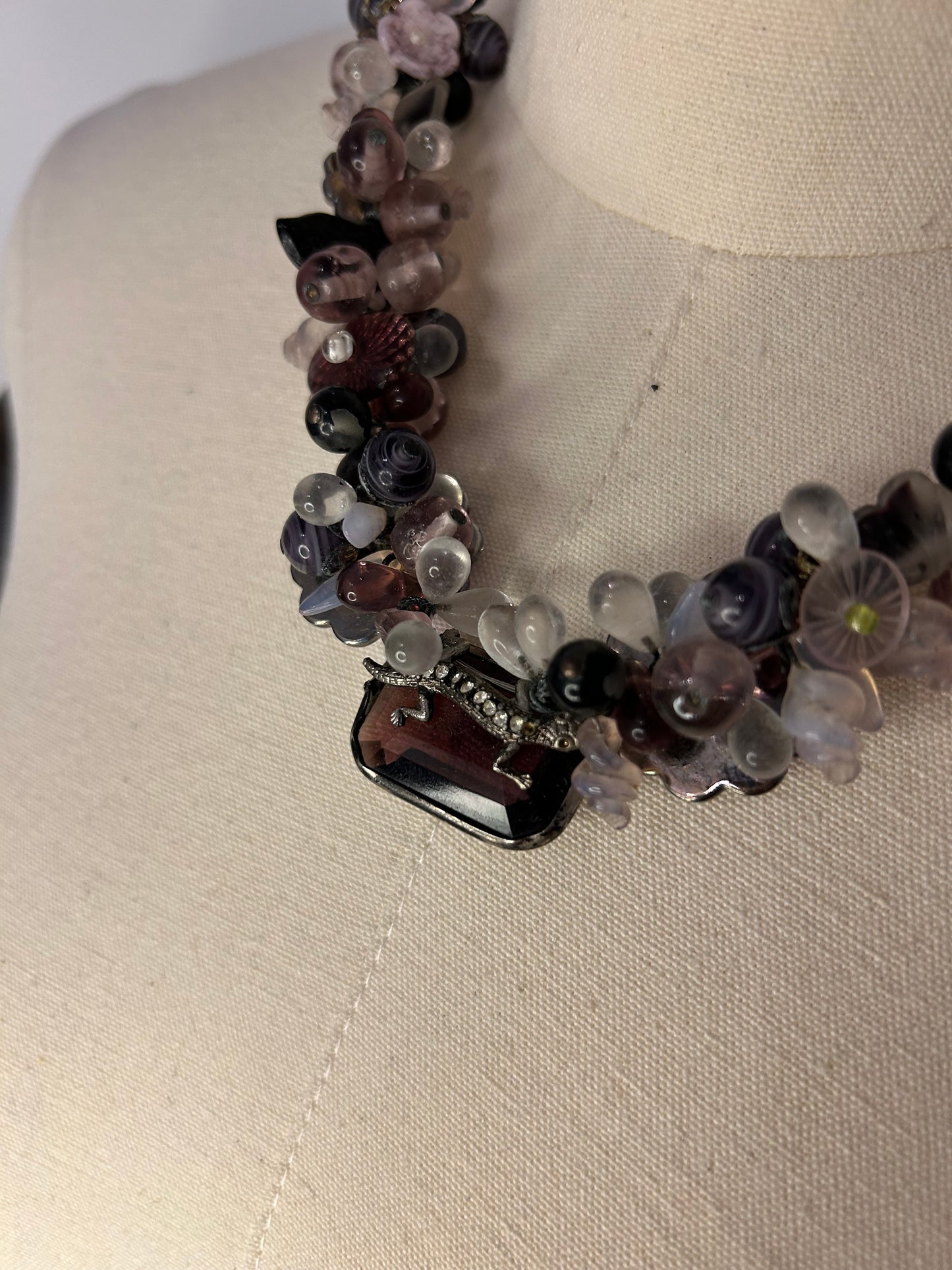 Purple Beaded Necklace