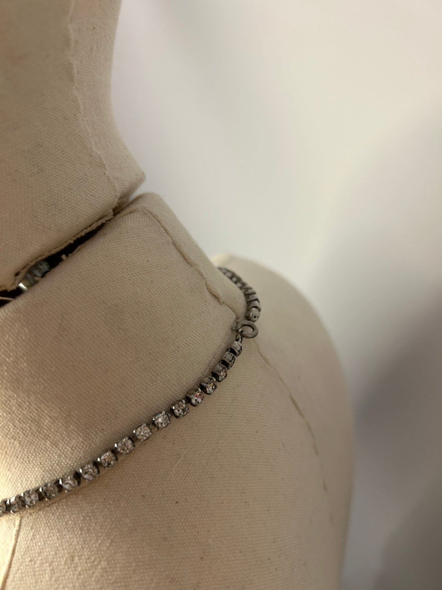 Gold Tone and Rhinestone Necklace