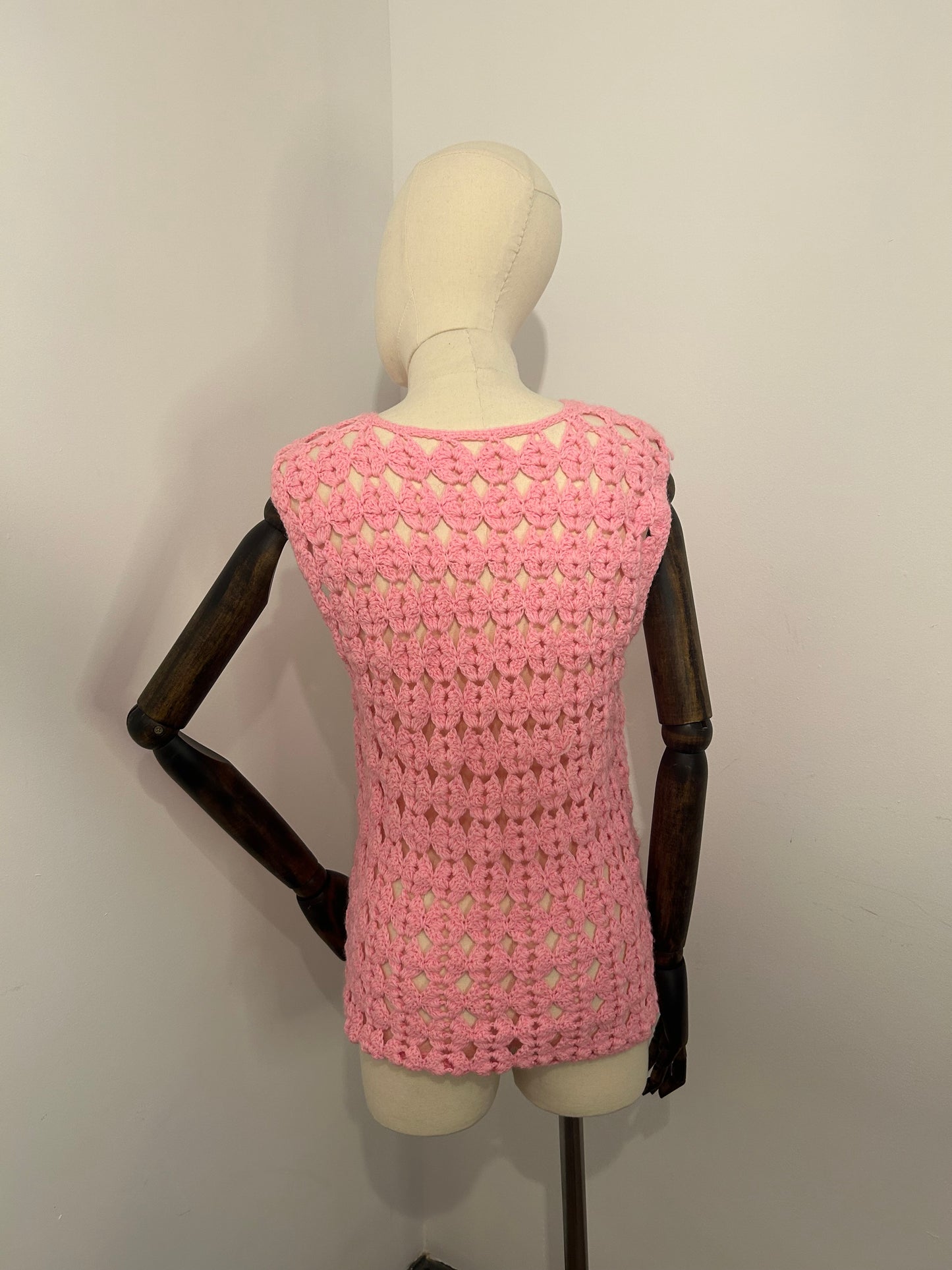 Baby Pink Crochet Tank
