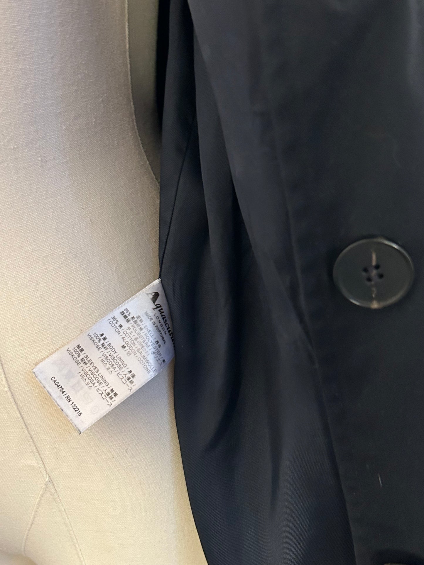 Black Aquascutum Trench