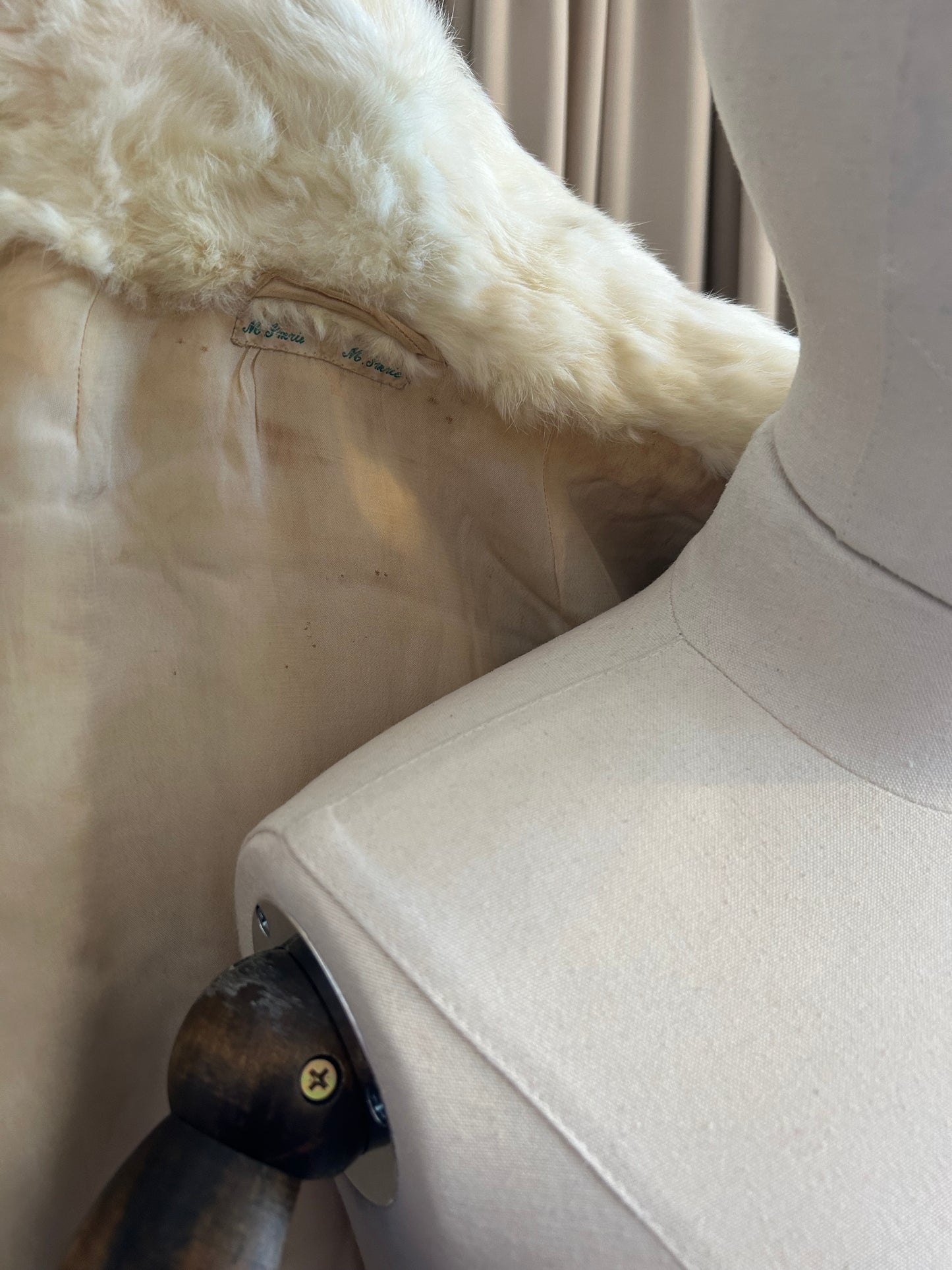 Cream Rabbit Fur Capelet