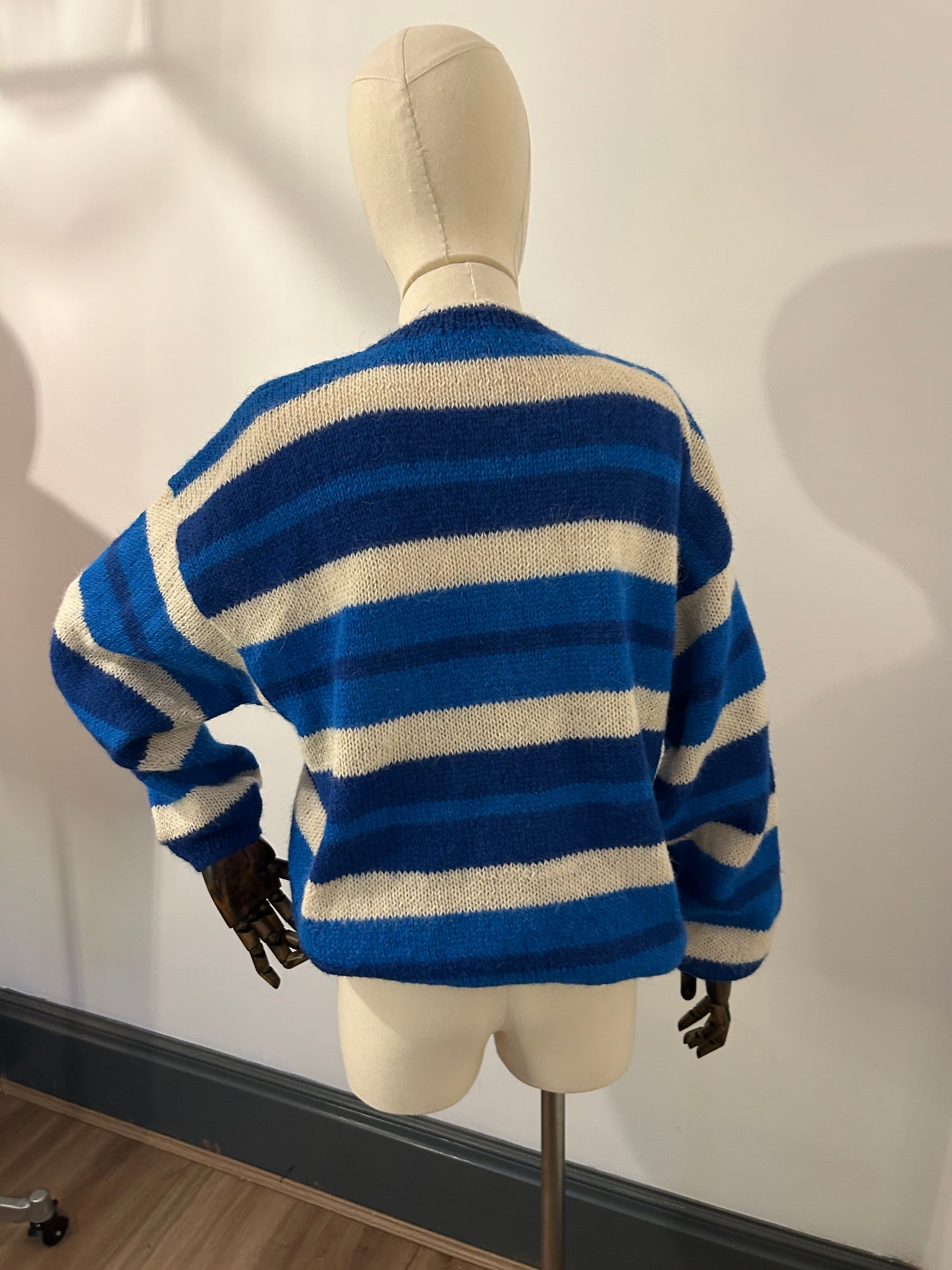 Blue Stripe Knitted Jumper