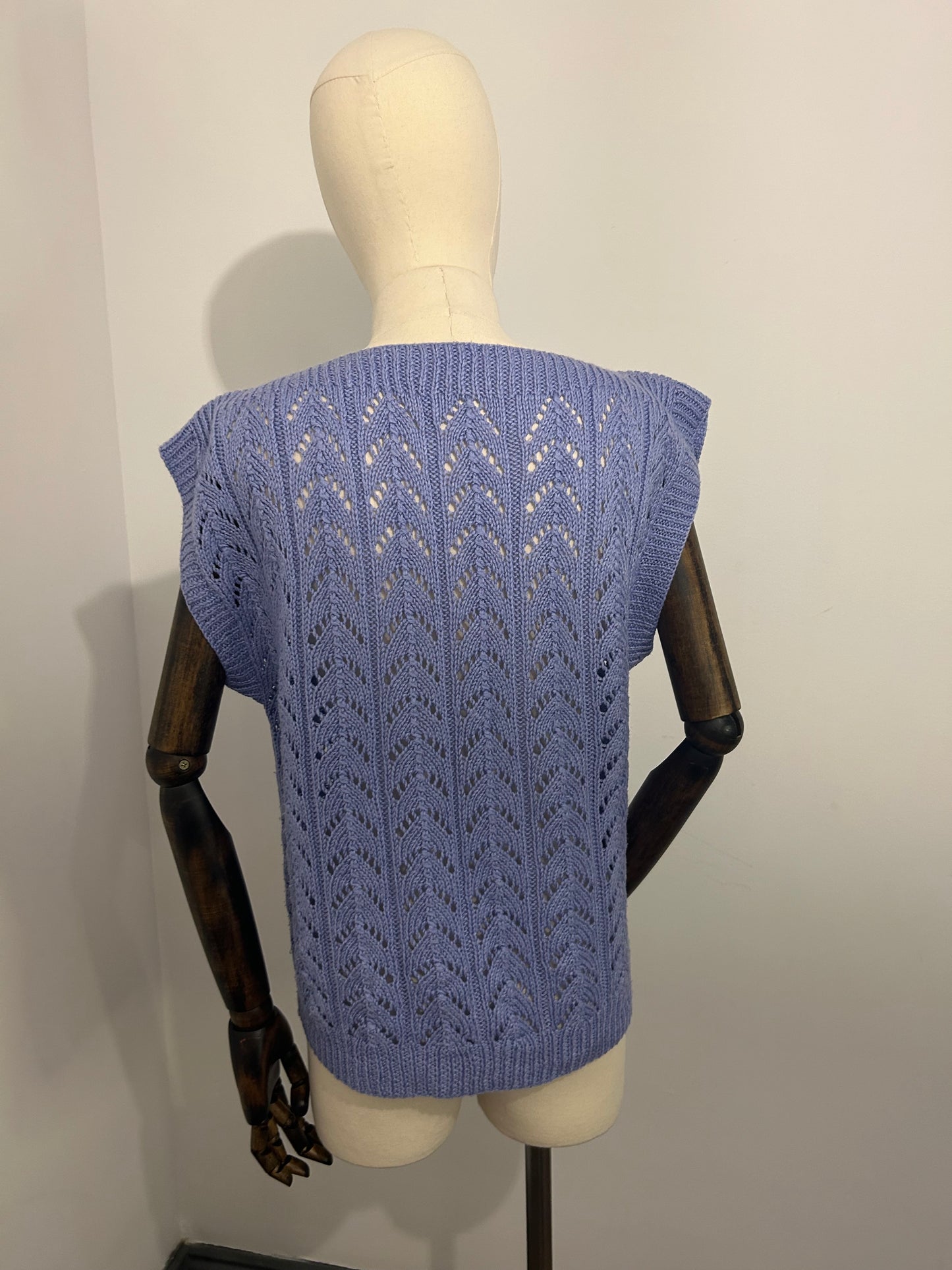 Lilac Hand Knitted Tank