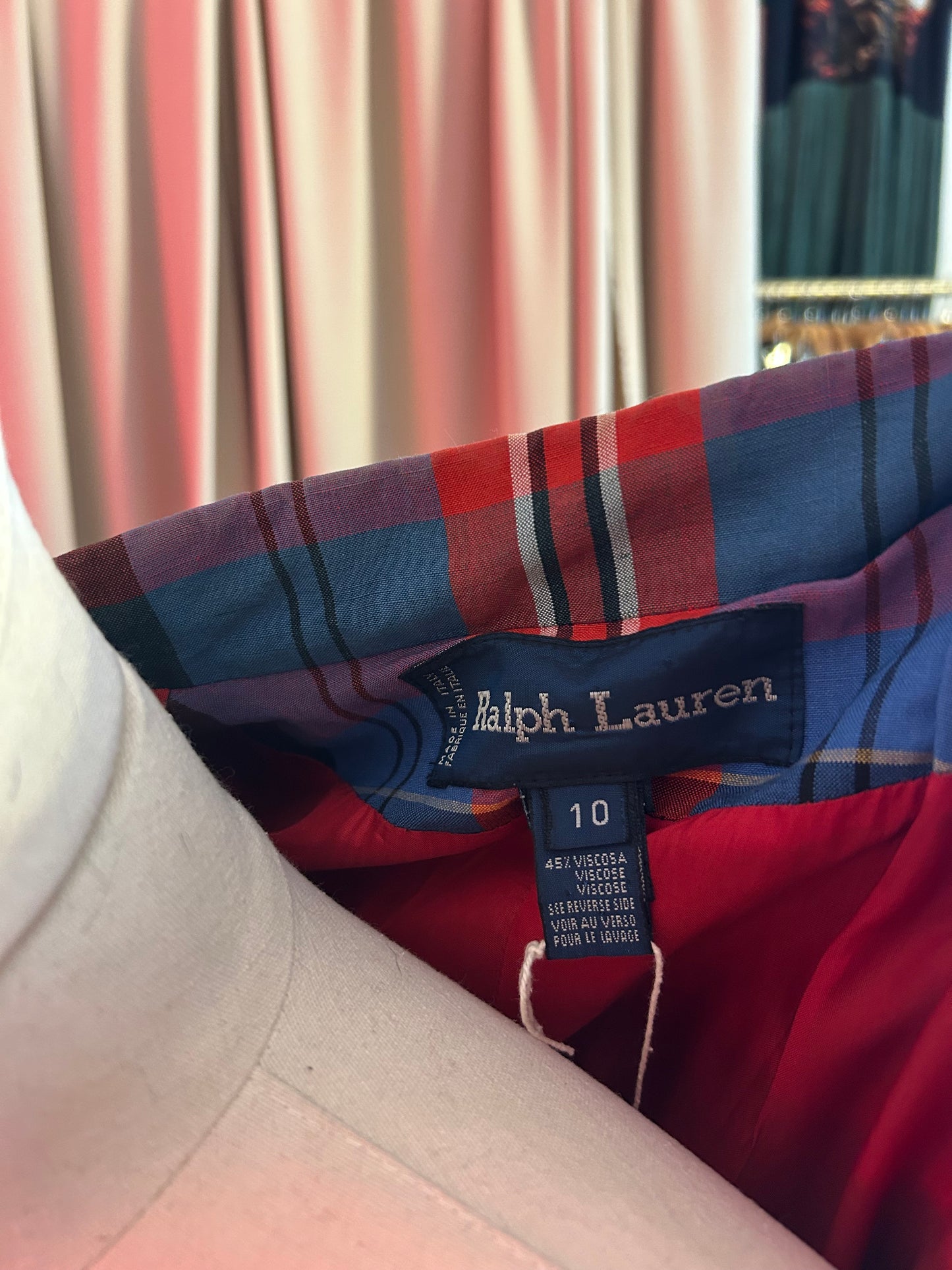 Ralph Lauren Tartan Blazer