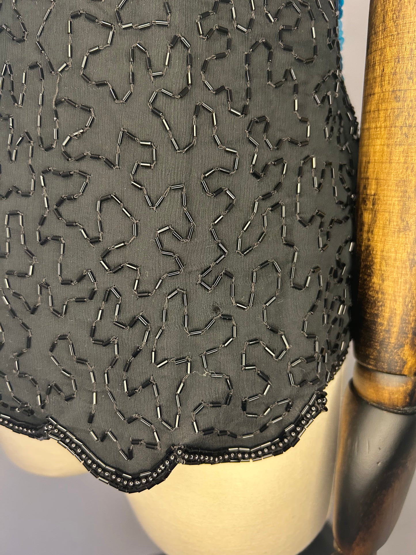 Sequin Floral on Black