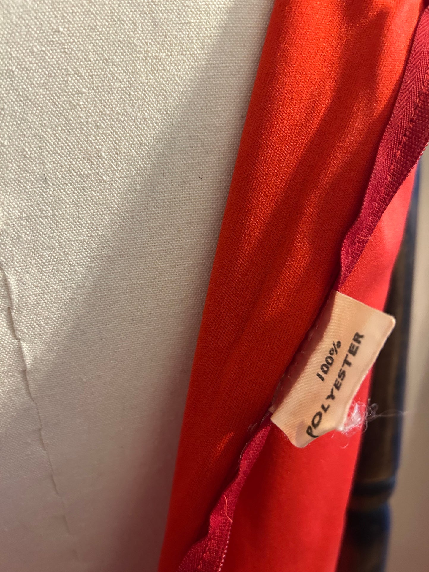 Orange Gown With Turquoise