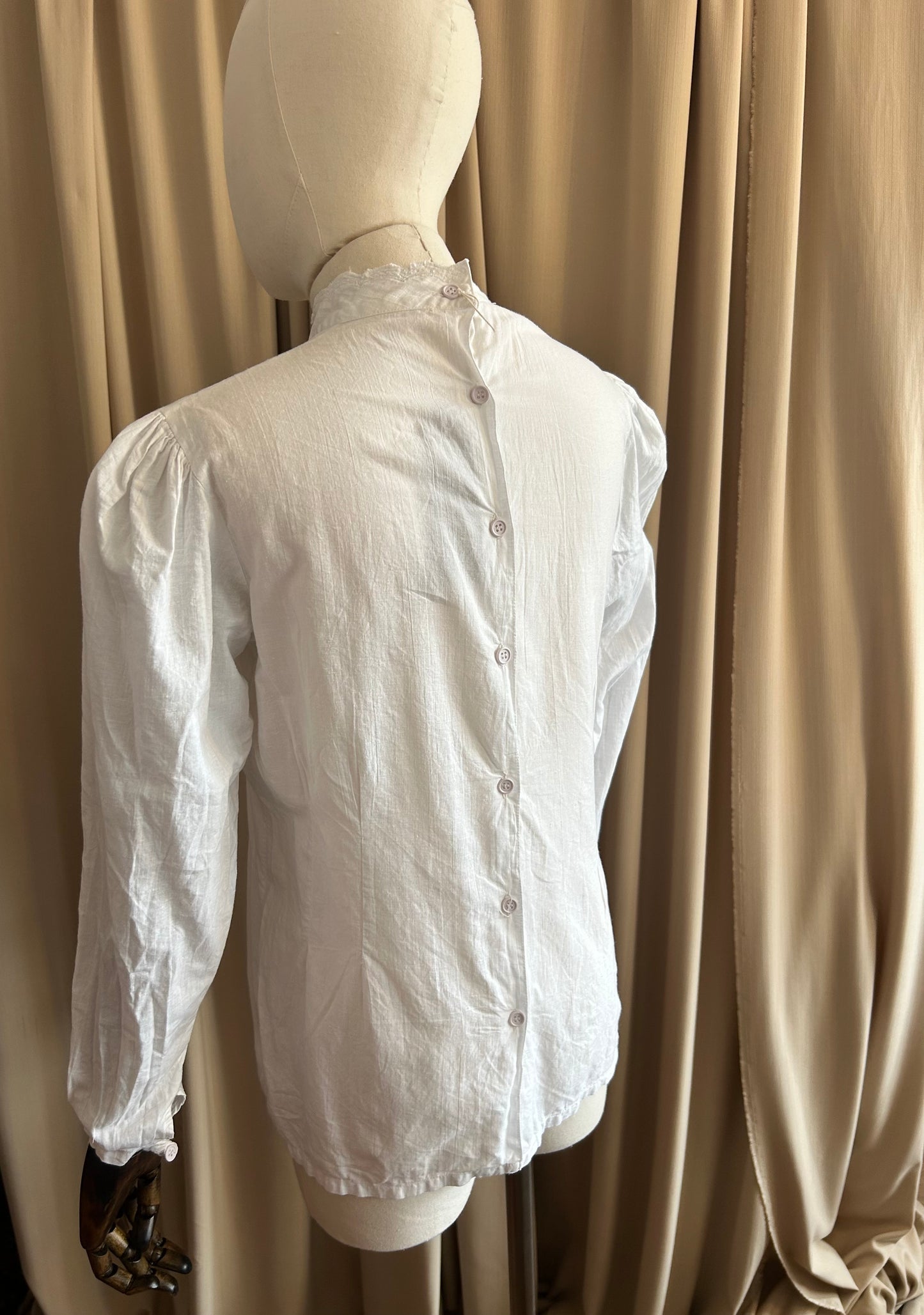 Cotton Button Back Blouse