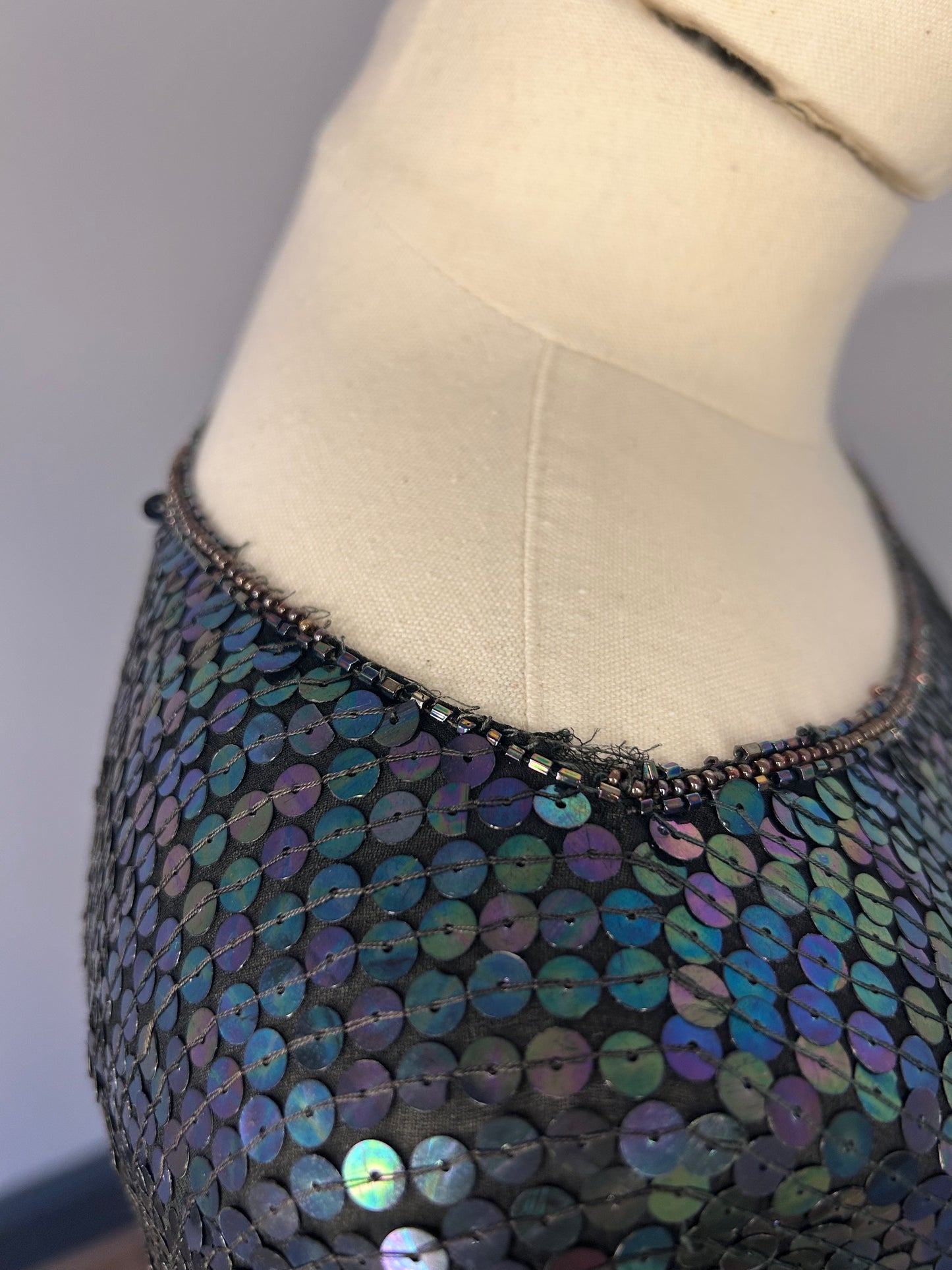 Sequin top with gold