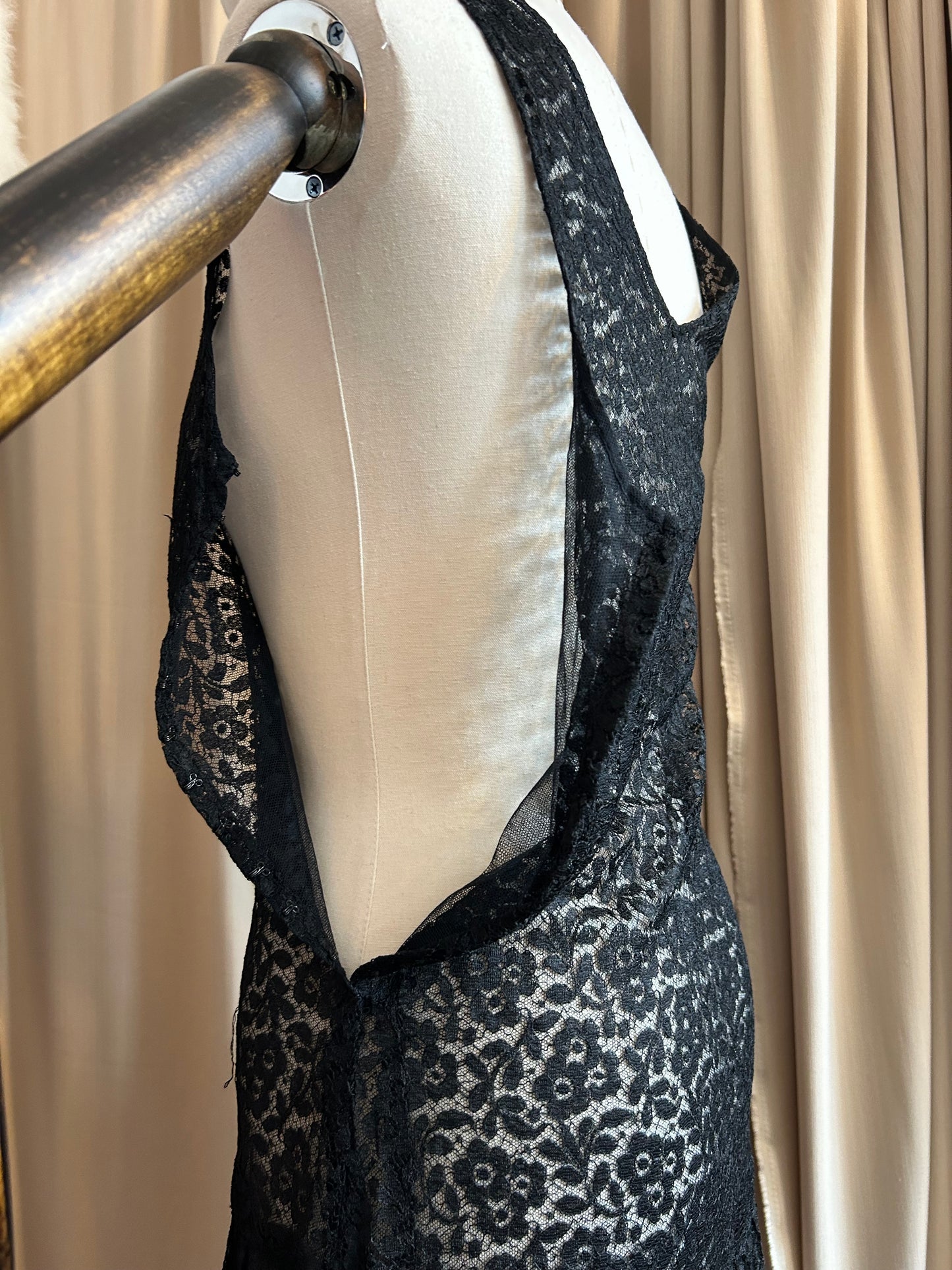 30s Sheer Lace Gown