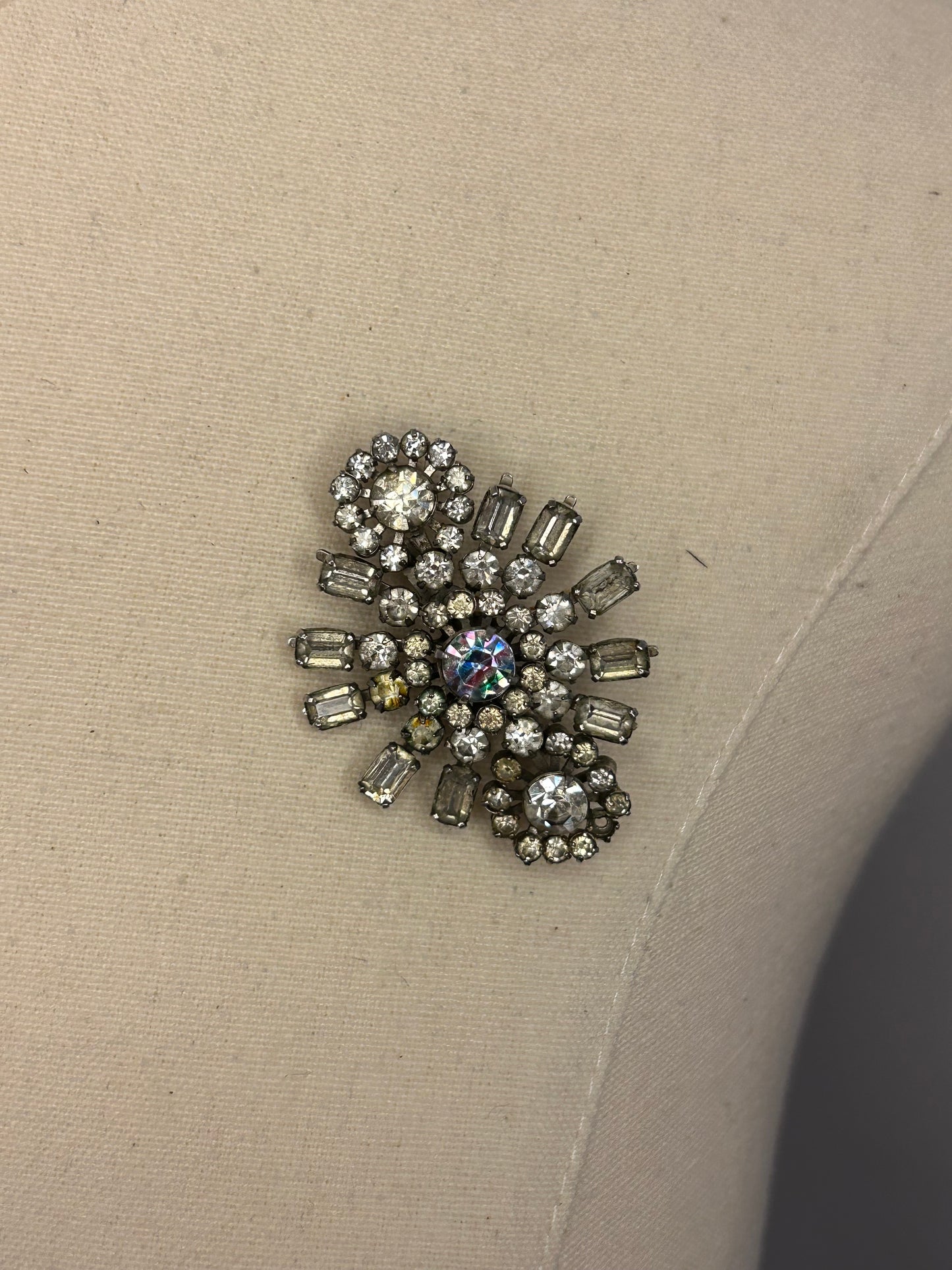 Diamanté Burst Brooch