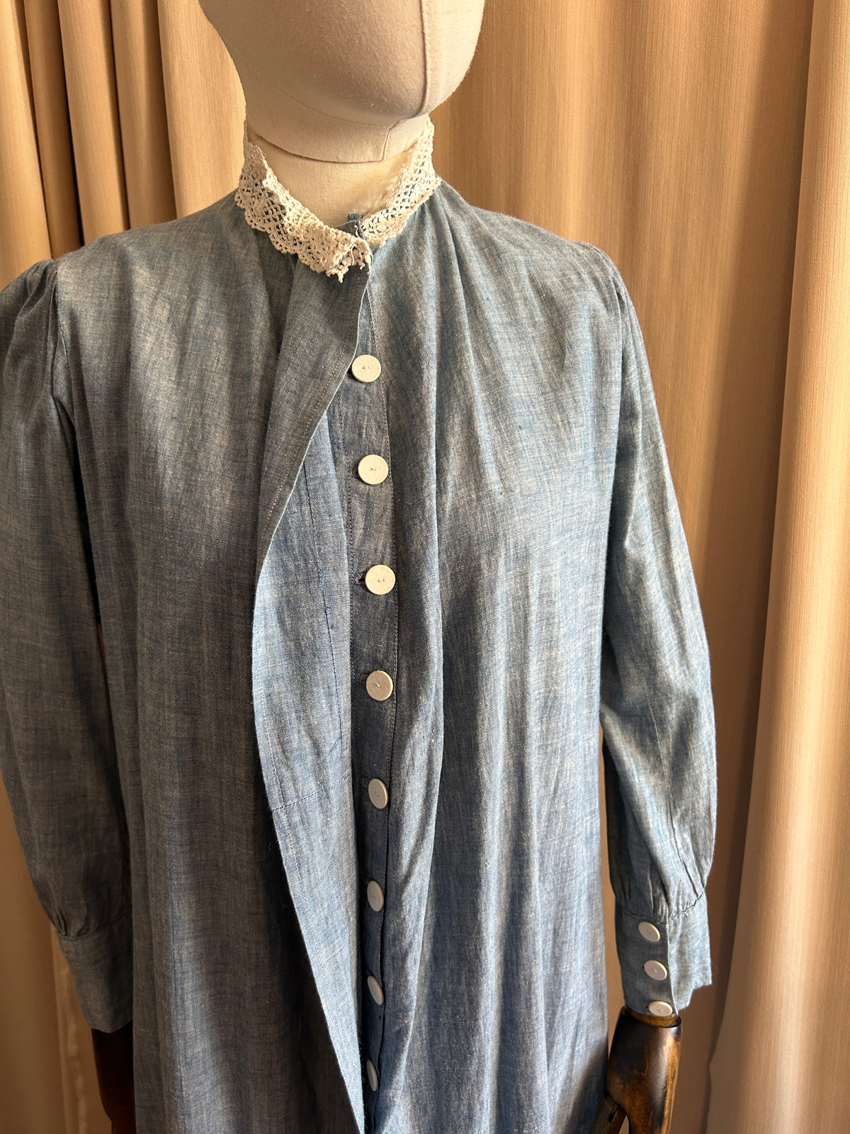 Antique Blue Cotton Dress