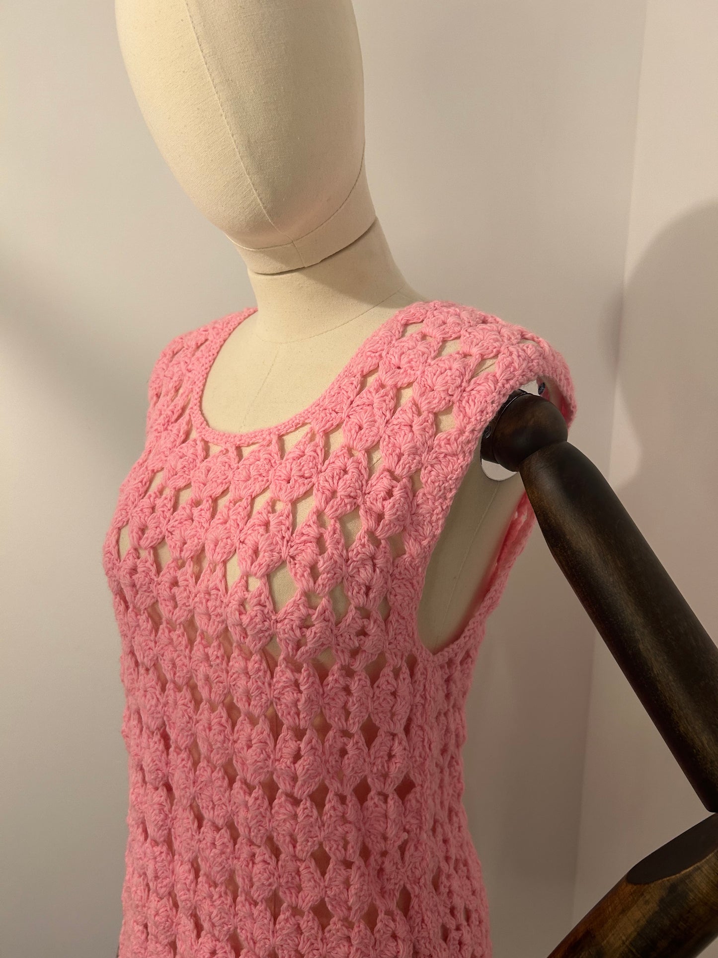 Baby Pink Crochet Tank