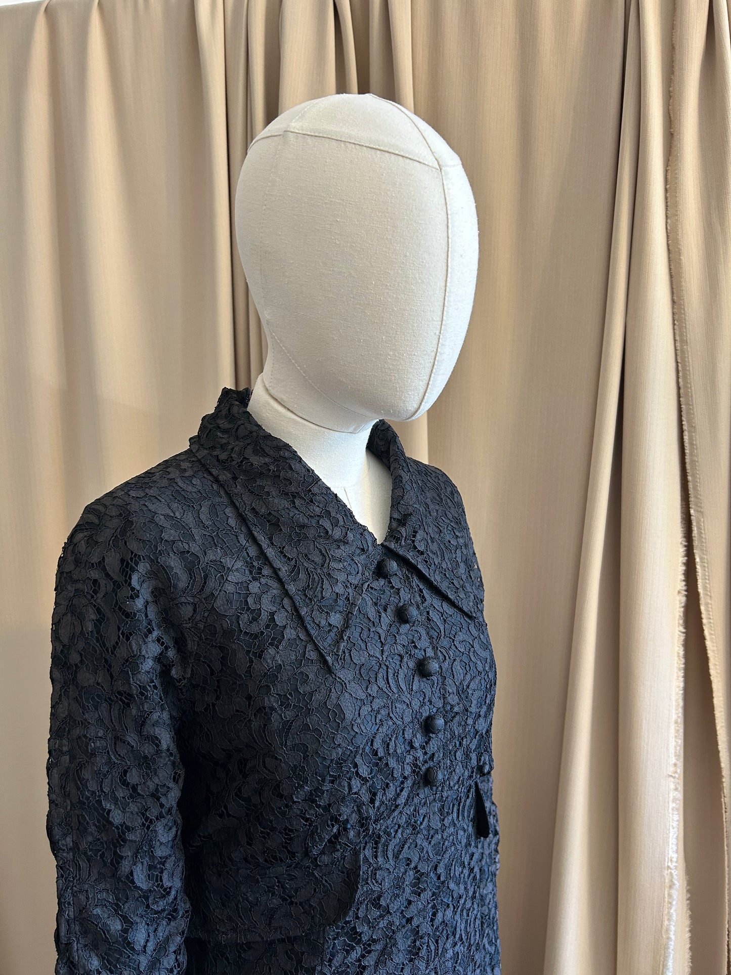 Tony Armstrong Black Lace Gown