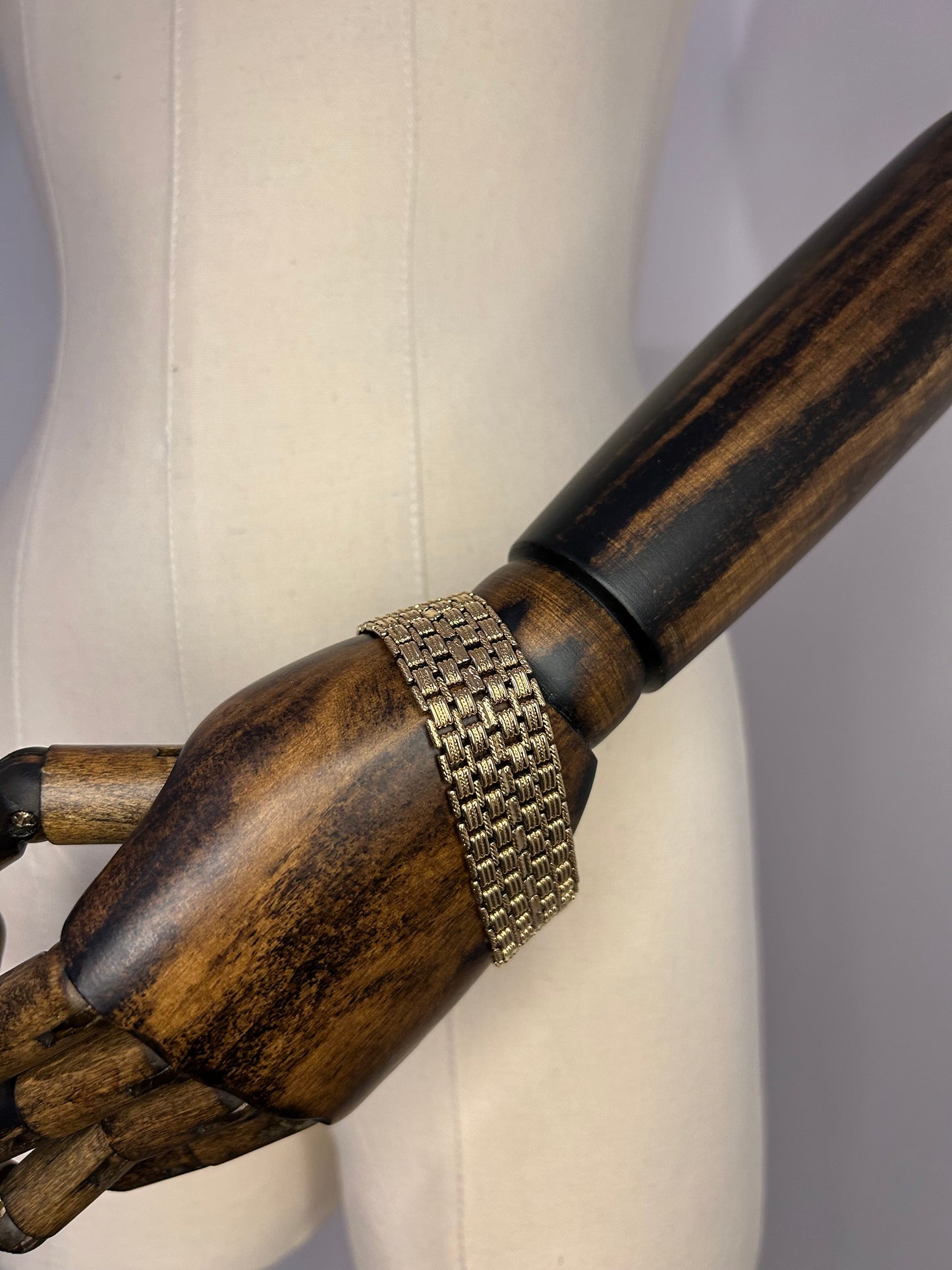 Statement Gold Tone Chain Link Bracelet