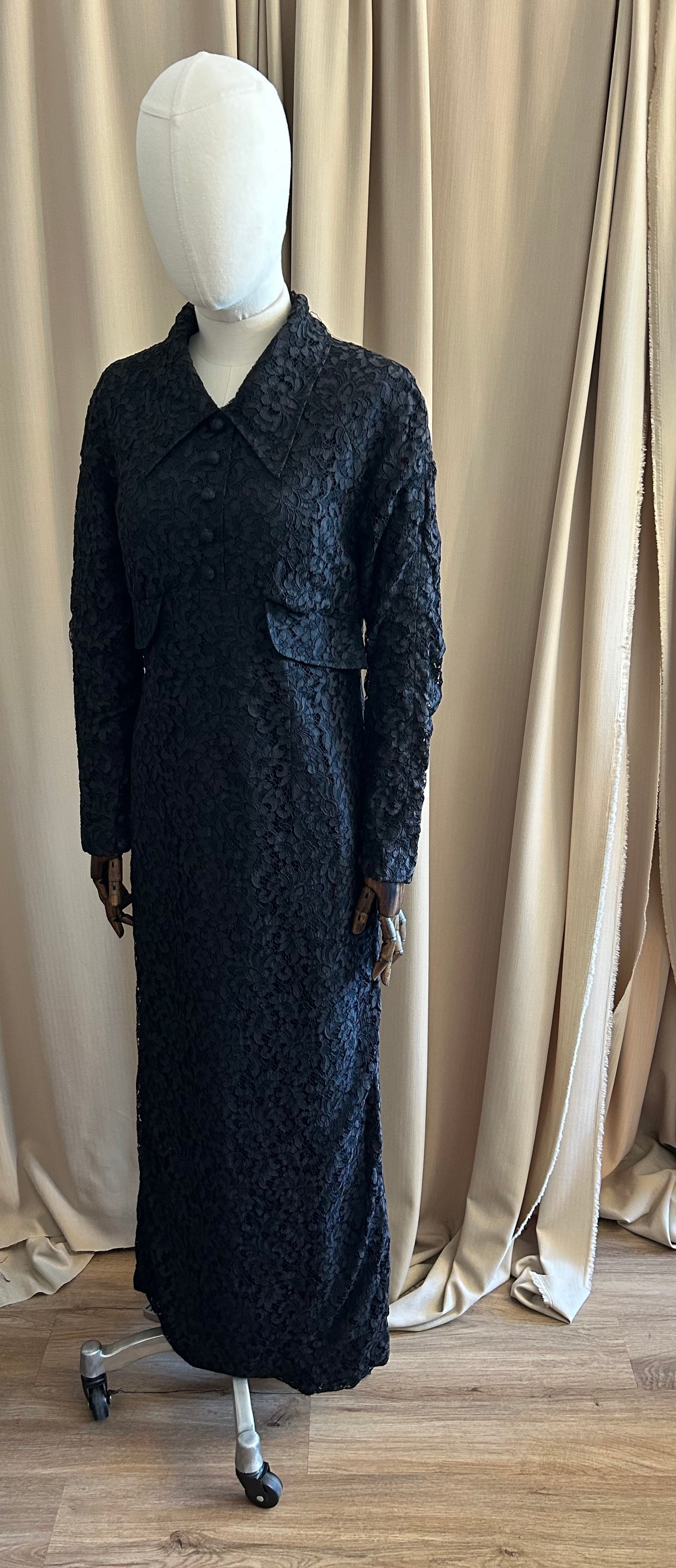 Tony Armstrong Black Lace Gown
