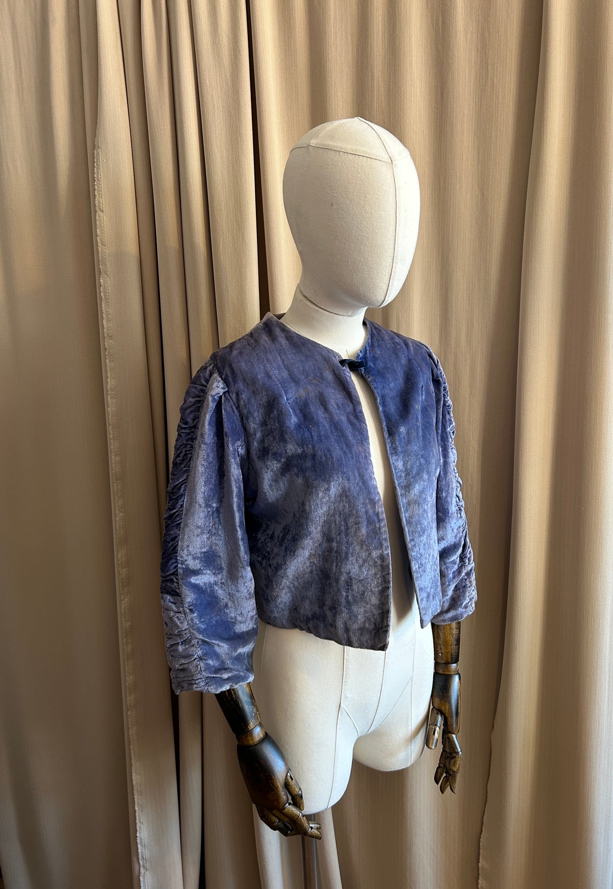 Sky Blue Velvet Jacket