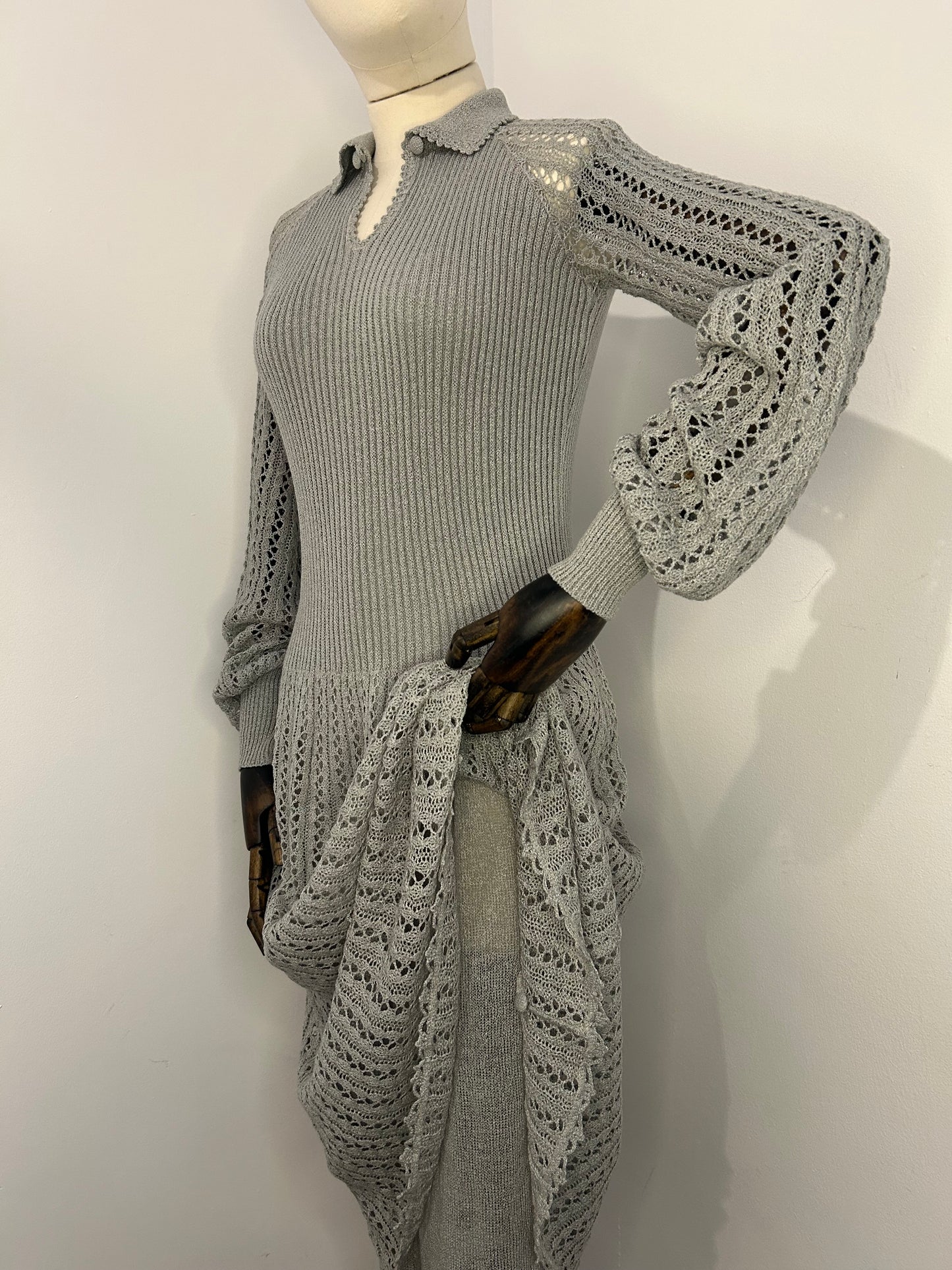 Grey Knitted Dress