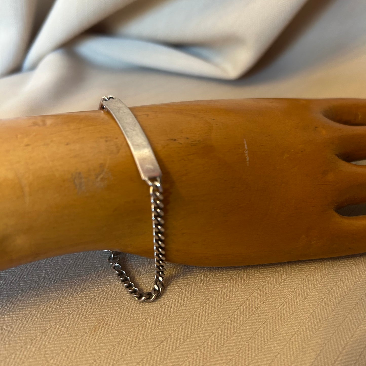 Sterling Silver Chunky ID Bracelet