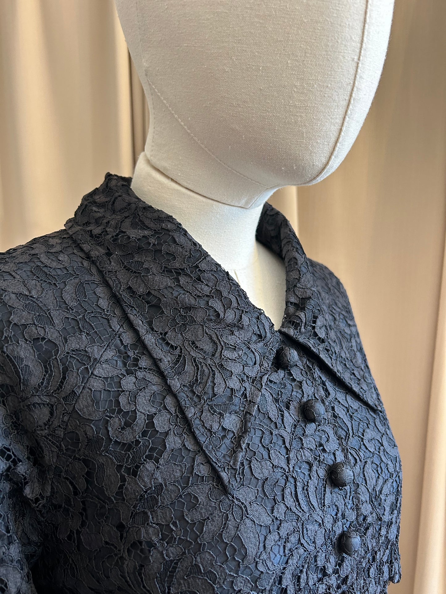 Tony Armstrong Black Lace Gown