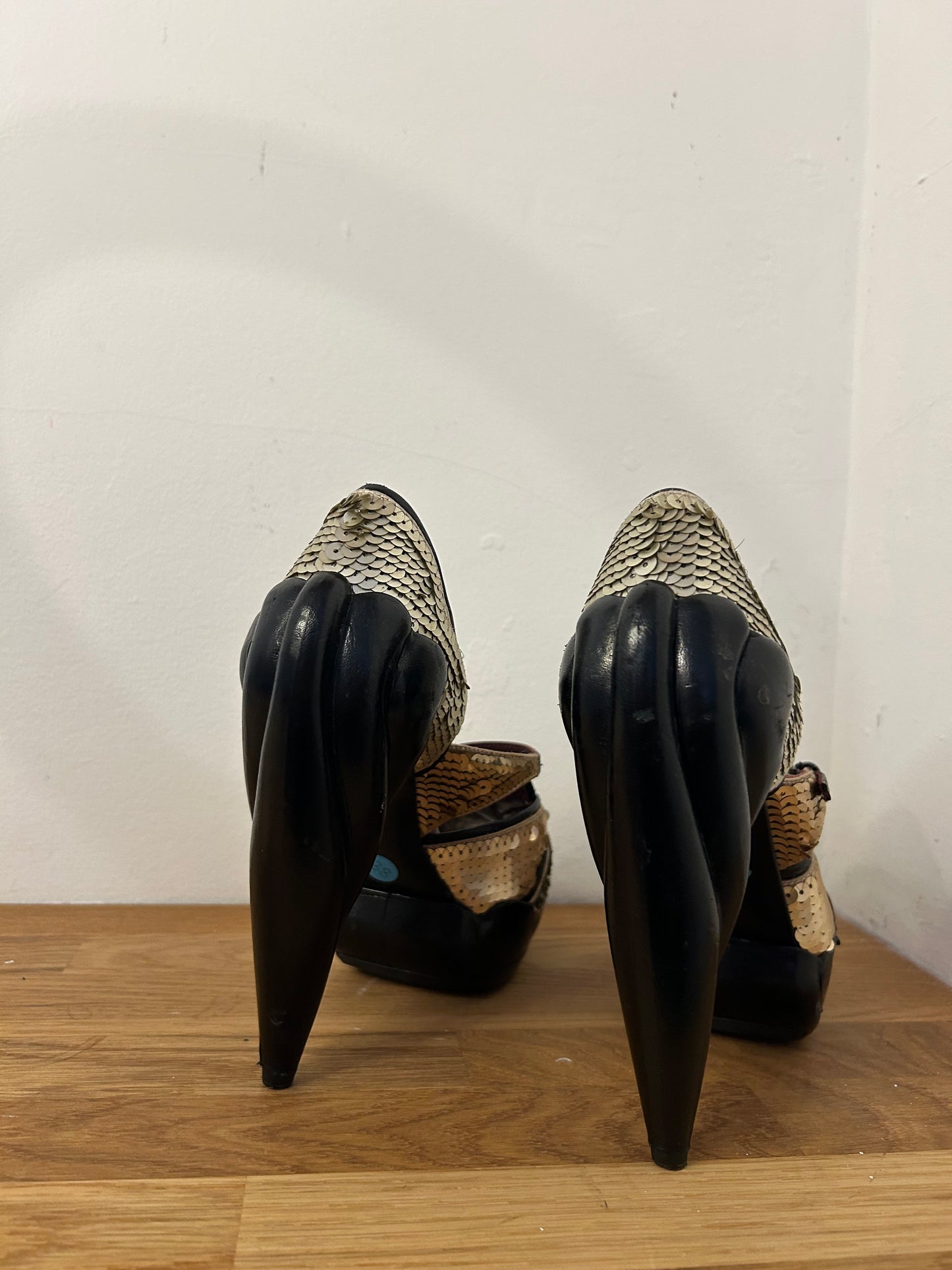 Miu Miu Sequin Platforms