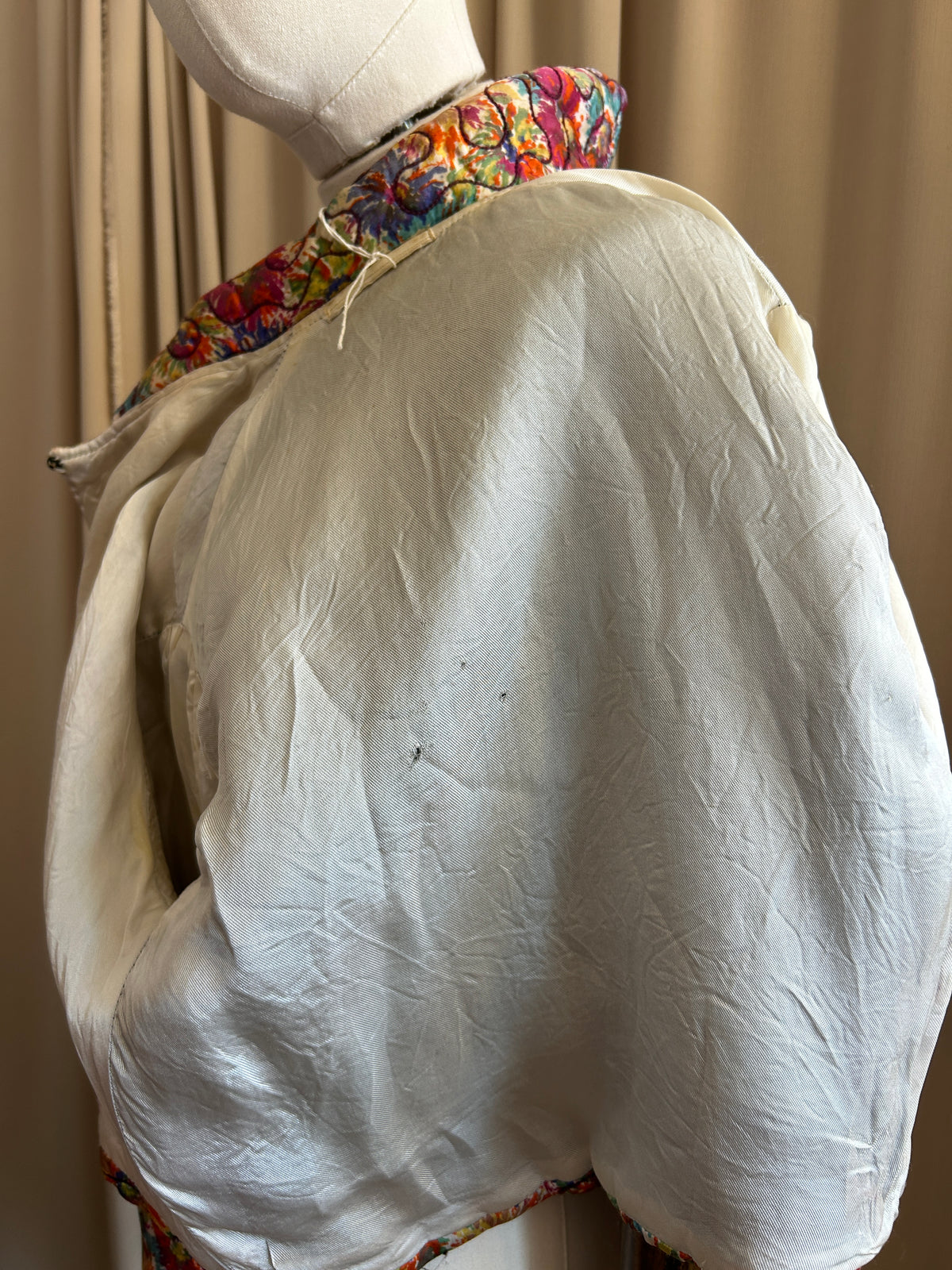 30s Quilted Multicolour Jacket