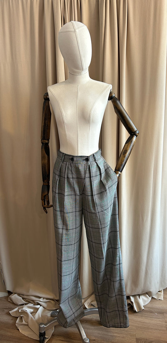 Escada Check Trousers