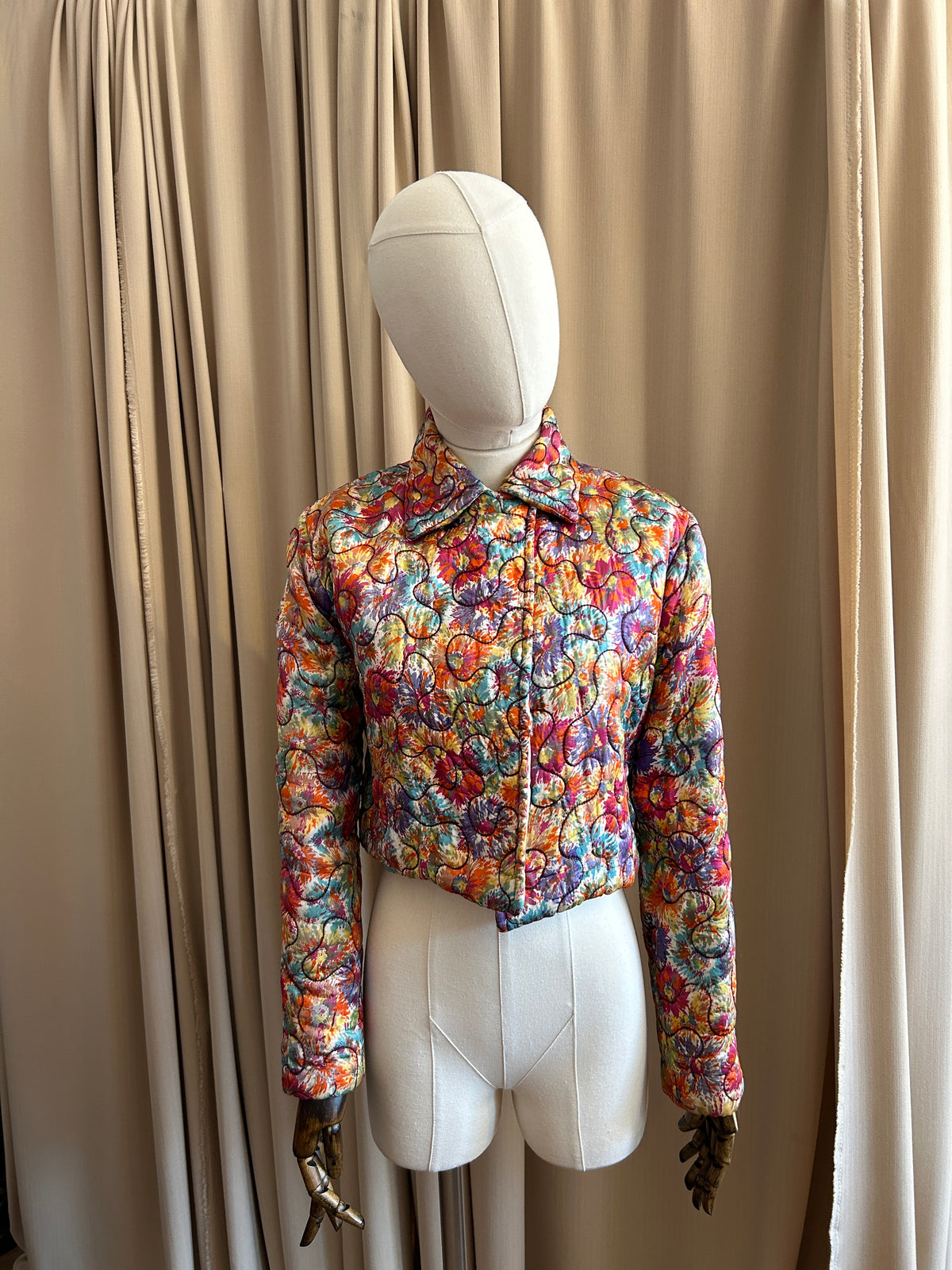 30s Quilted Multicolour Jacket