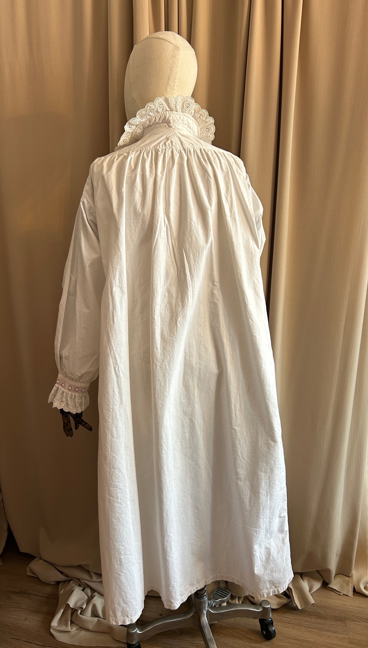 French Nightgown with Red Banding