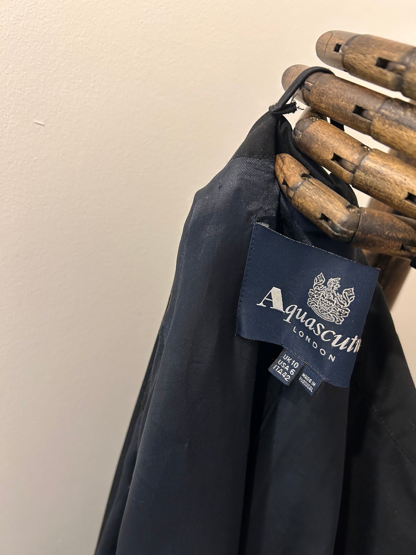 Black Aquascutum Trench