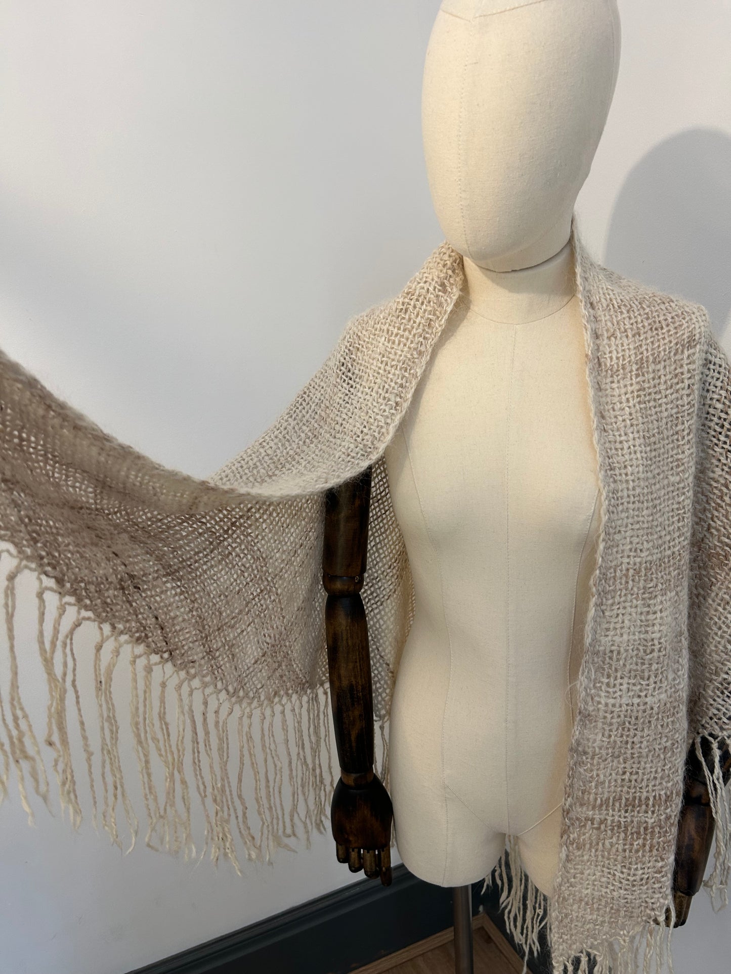 Alpaca Fringed Wrap