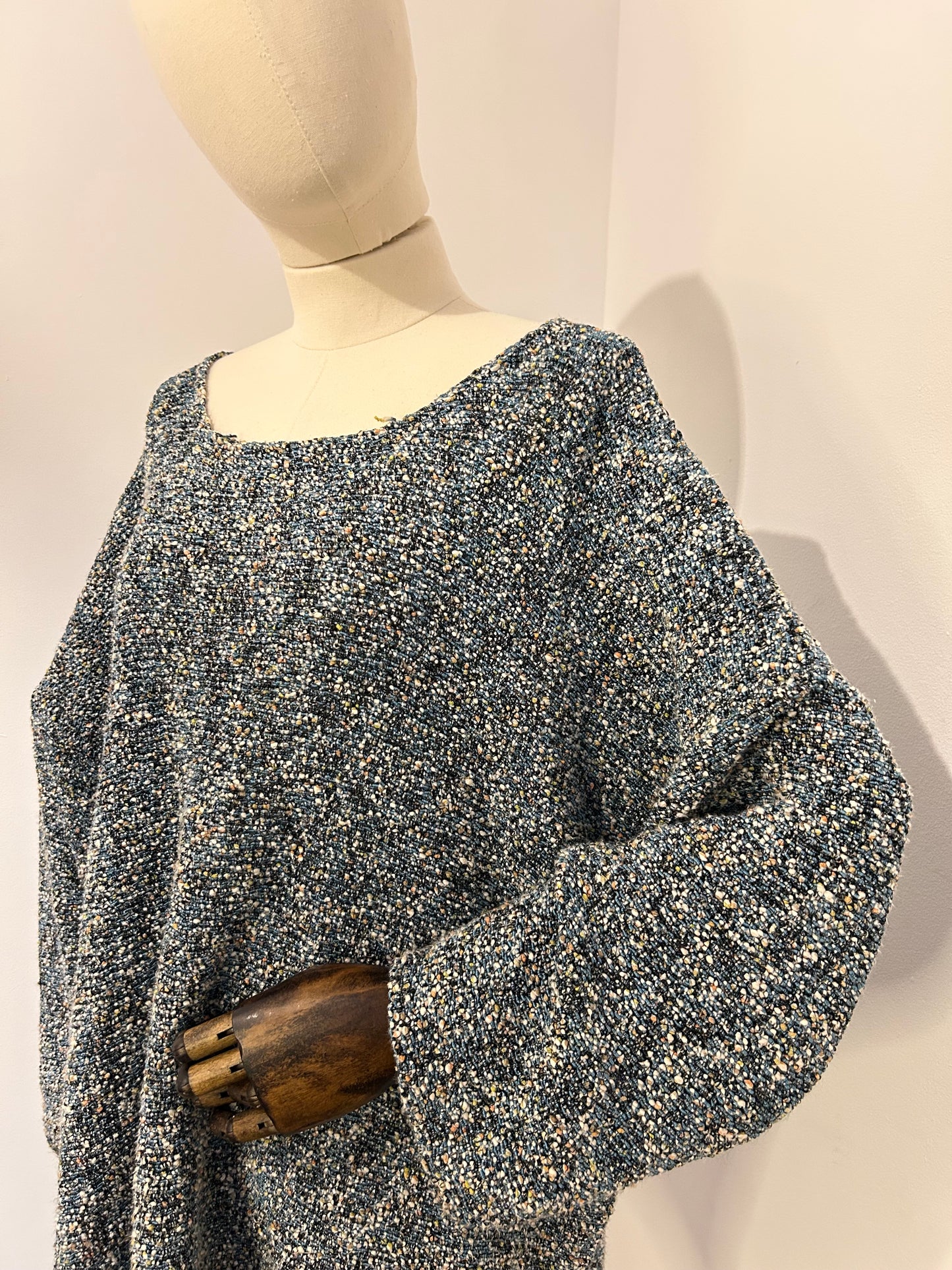 Eskandar Blue Knit Jumper