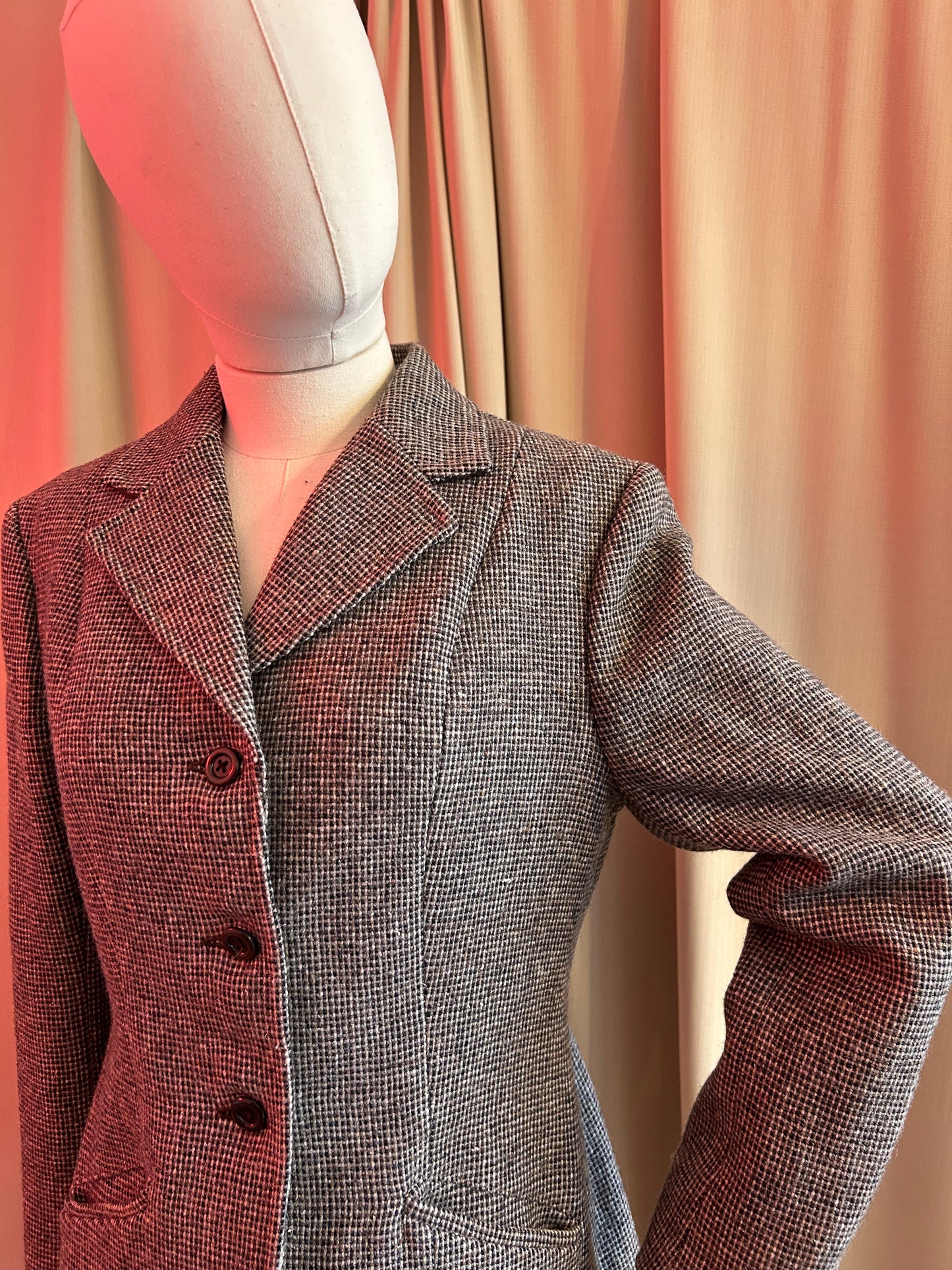 Fitted Tweed Blazer