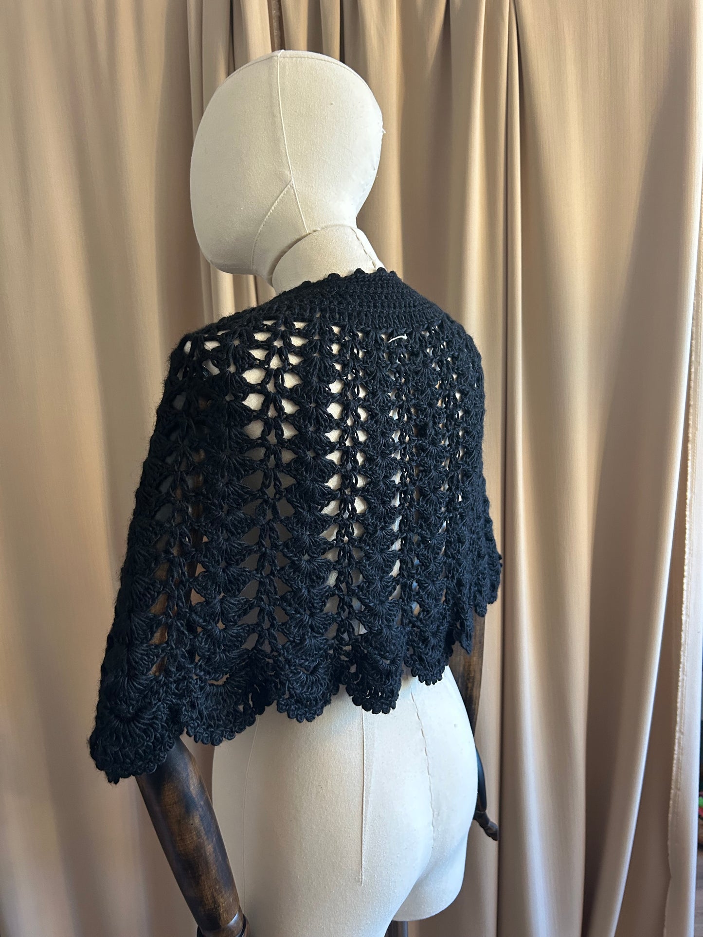 Hand Knit Shoulder Cape