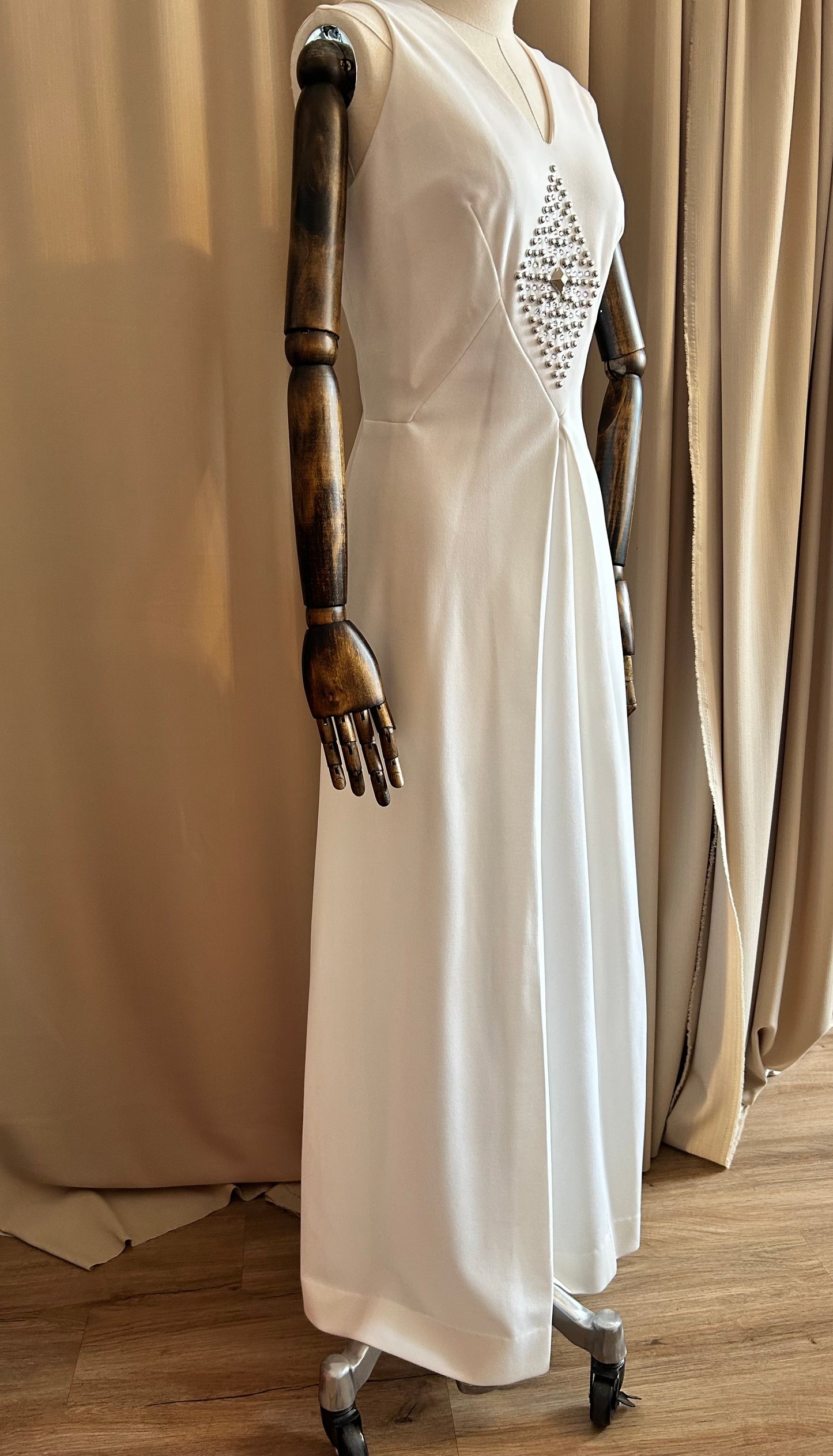 60s Diamanté Bridal Dress
