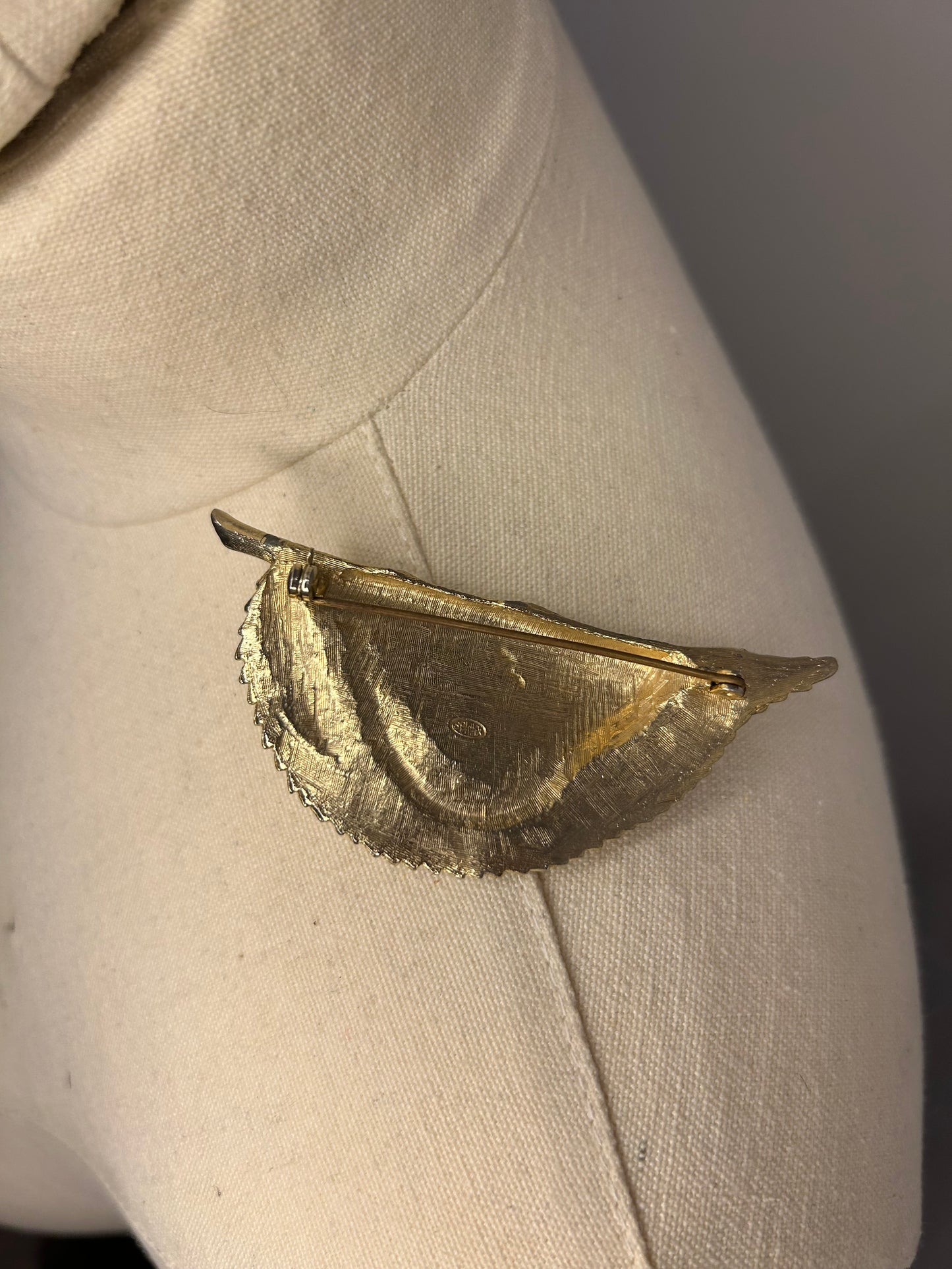 Gold Leaf Brooch