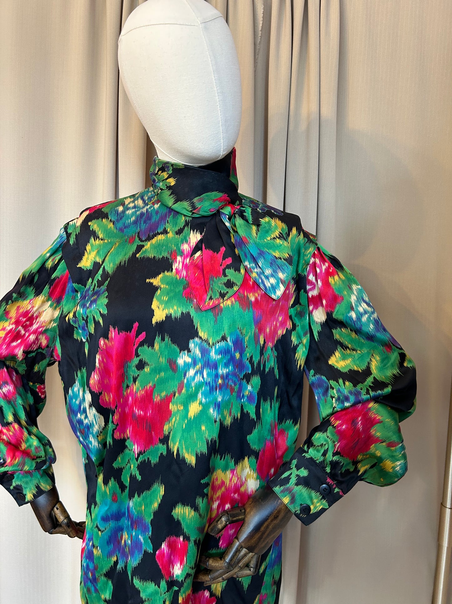 Silk Floral Printed Blouse