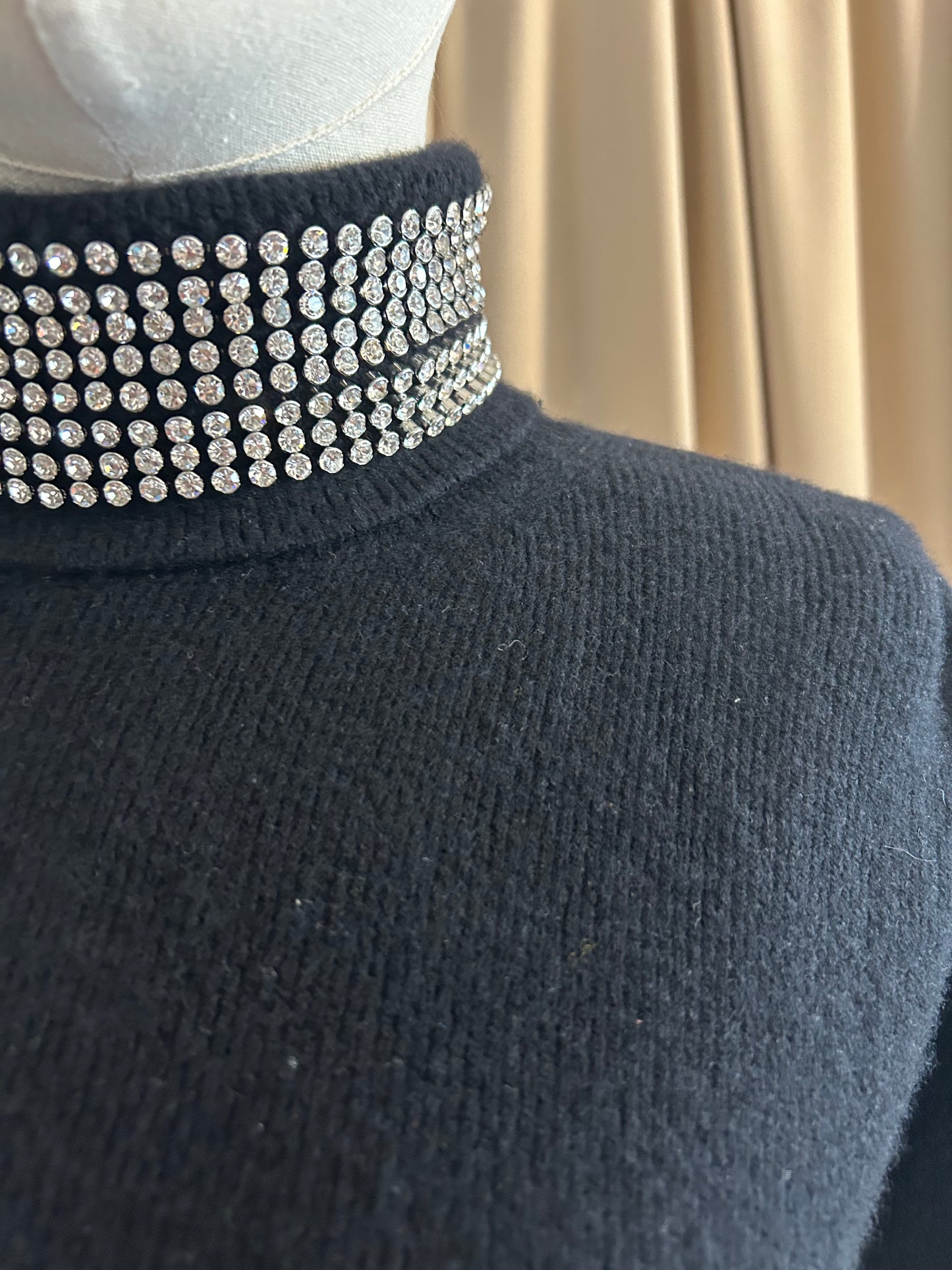 Alexander Wang Rhinestone Rollneck