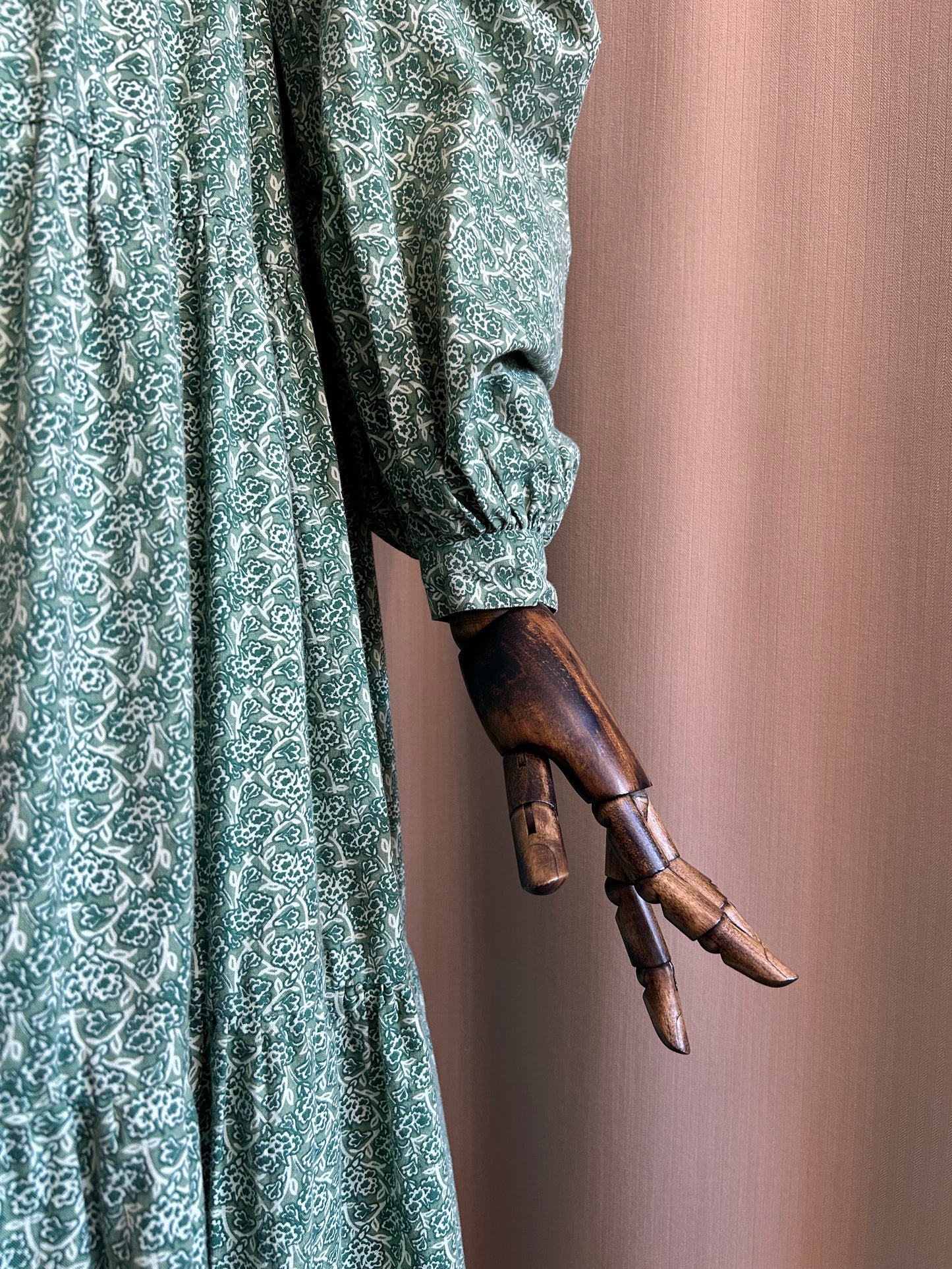Green Floral Prairie Babydoll