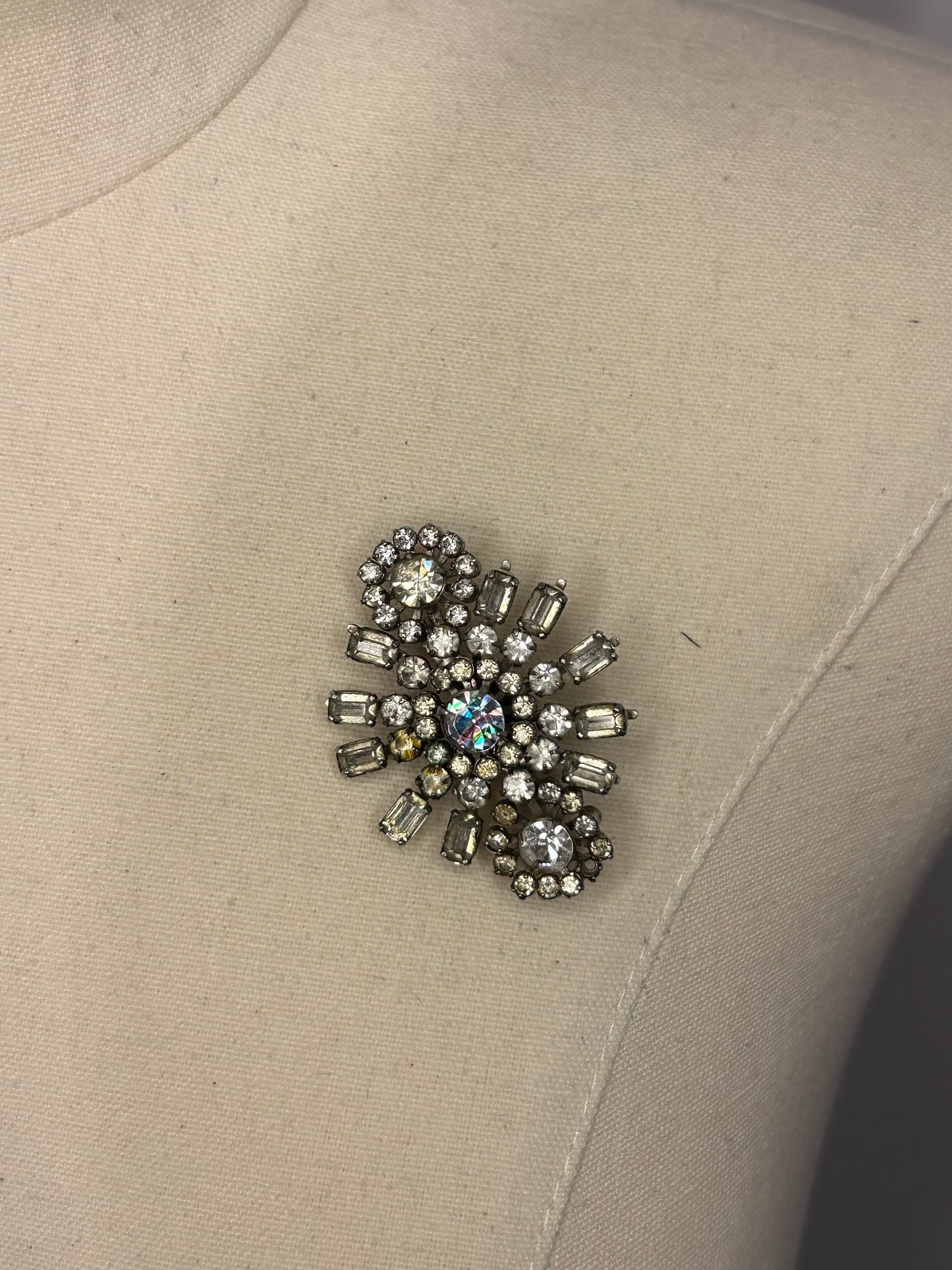 Diamanté Burst Brooch
