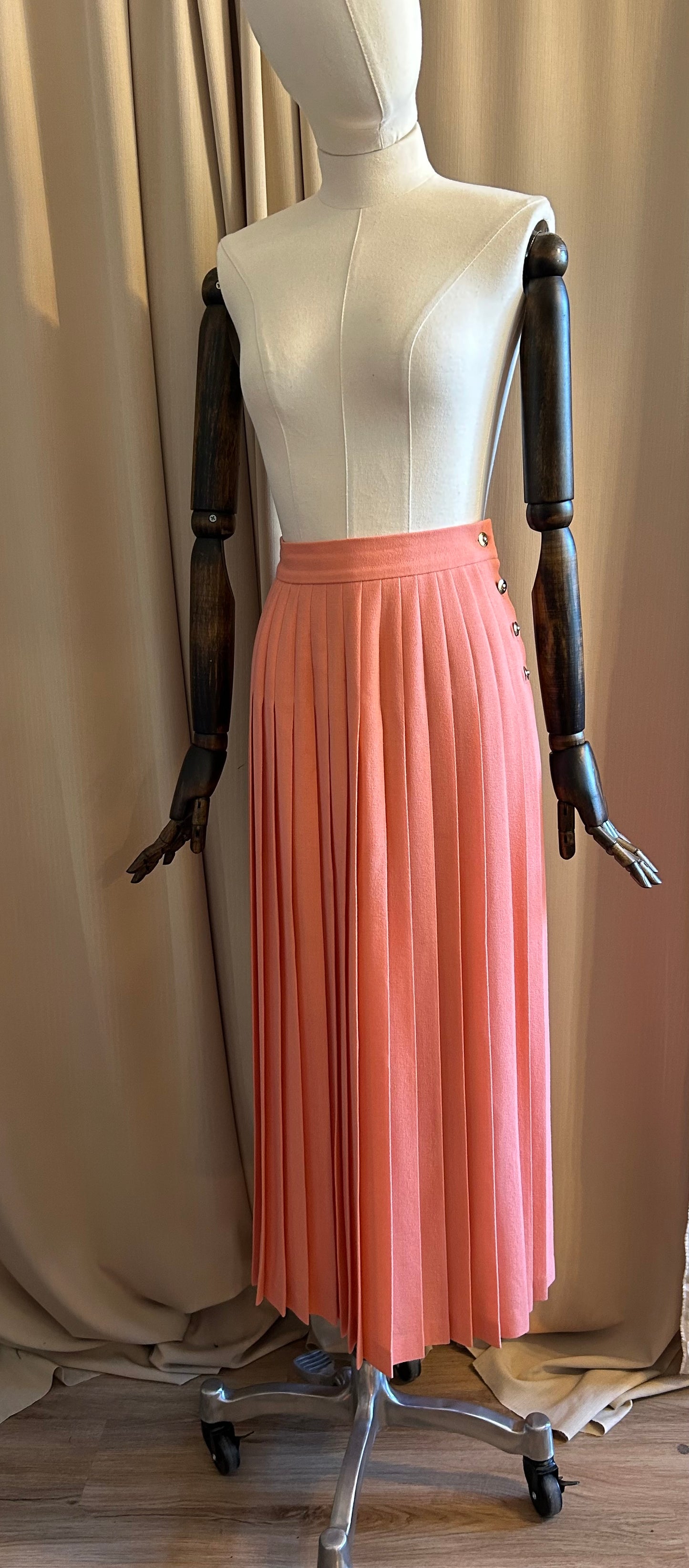 Jaeger Wool Pleat Skirt