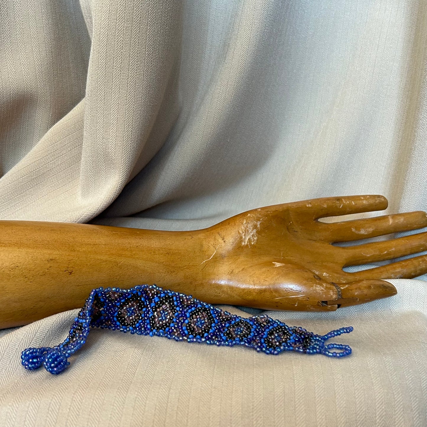 Blue Beaded Bracelet