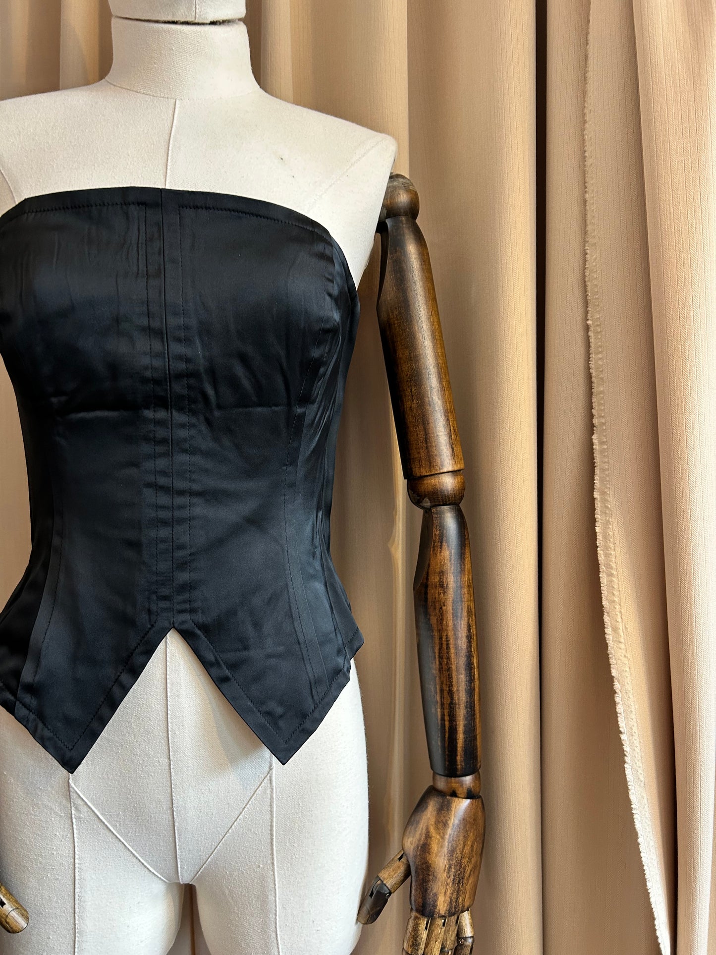 YSL Satin Corset