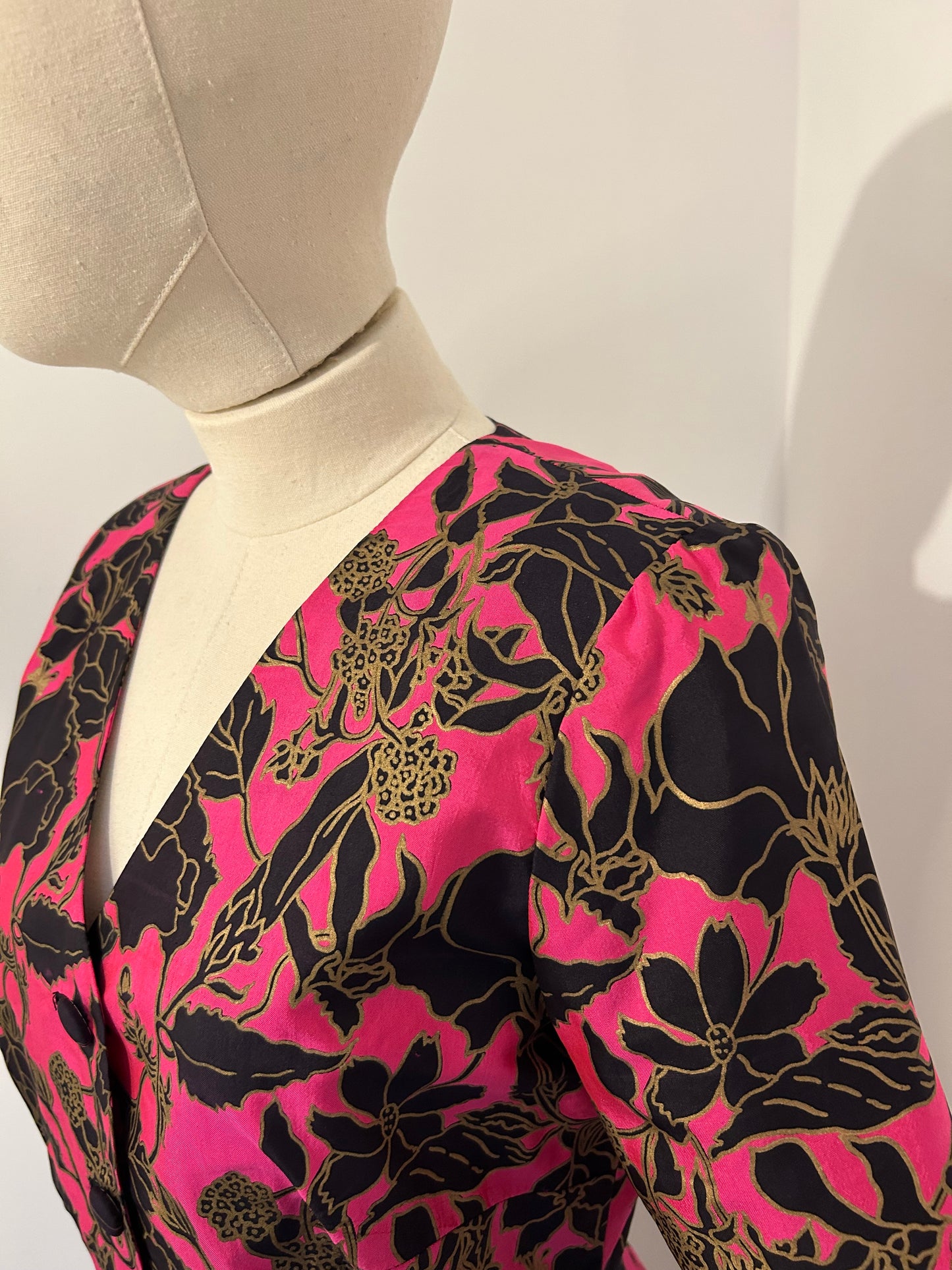 Hot Pink Floral Two Piece