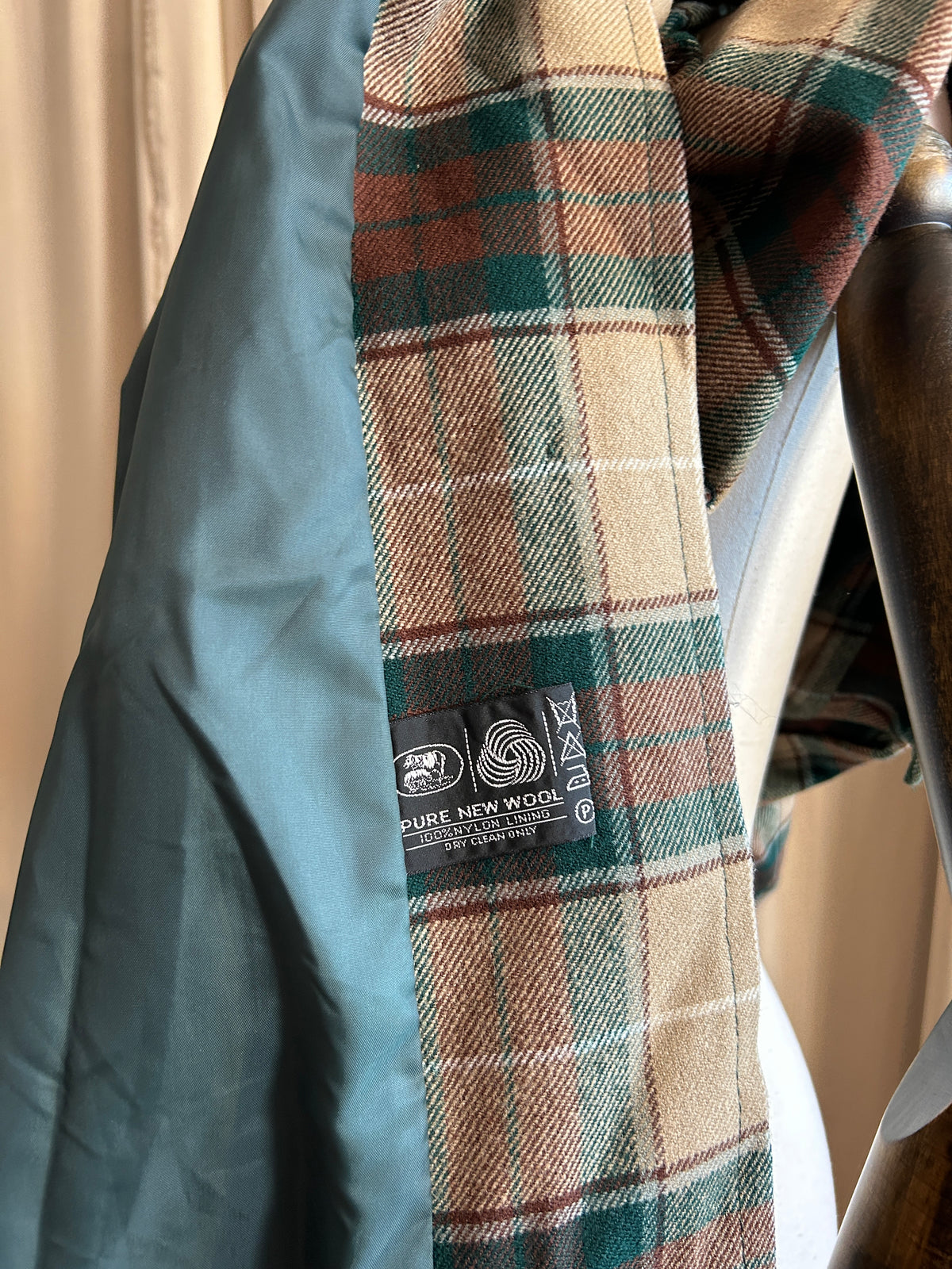 Wool Check Cape