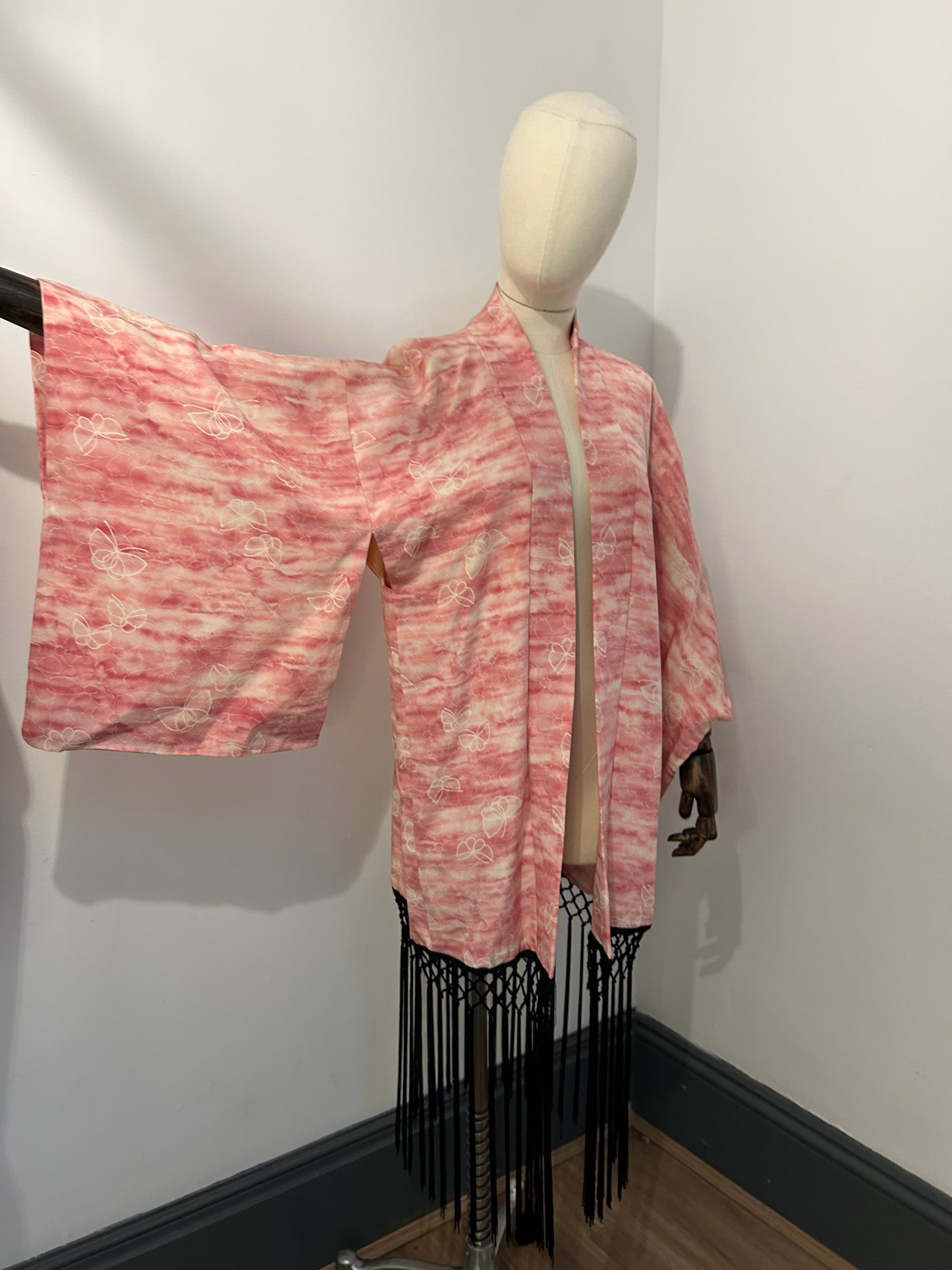 Pink Fringed Haori