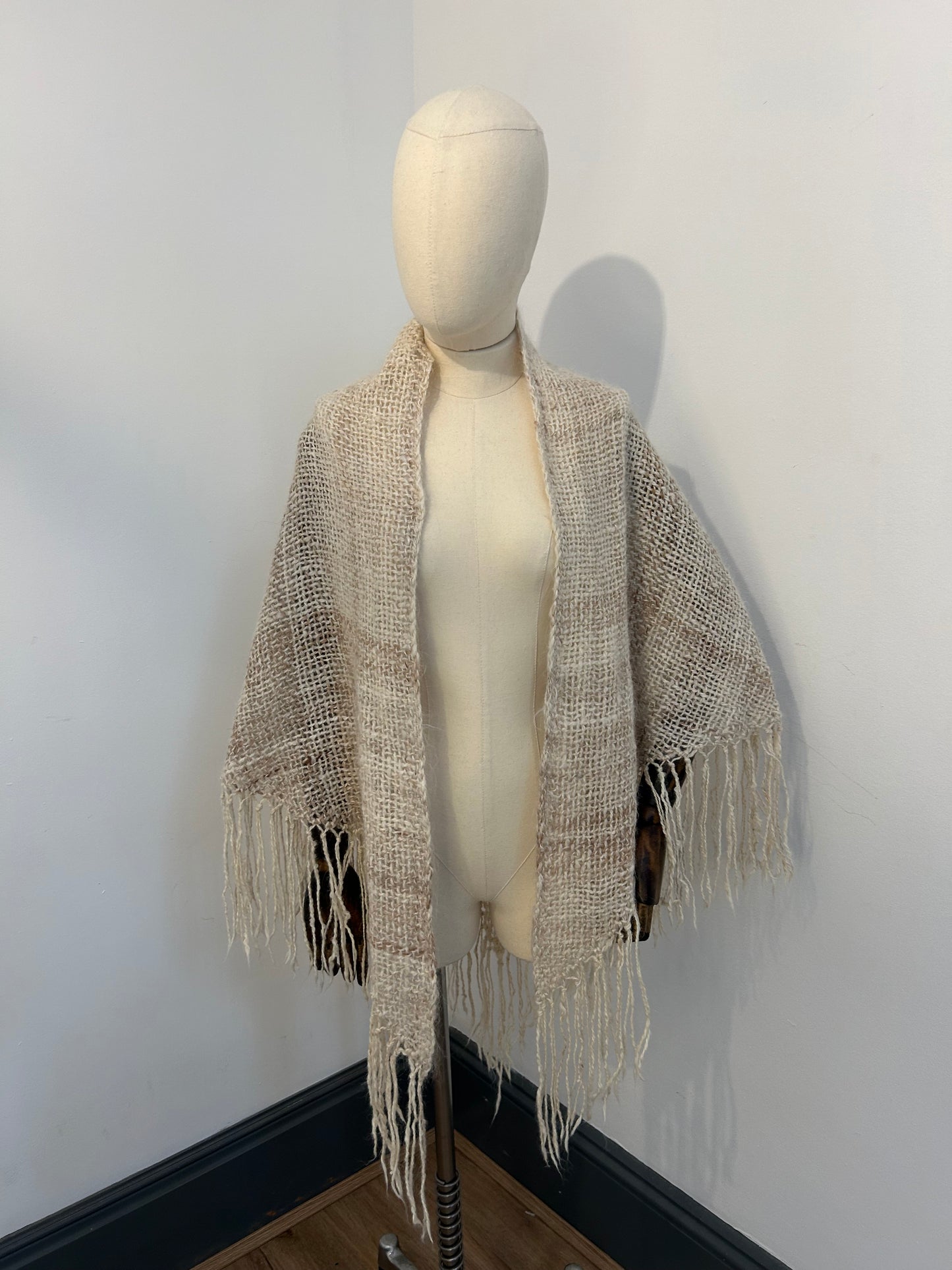 Alpaca Fringed Wrap
