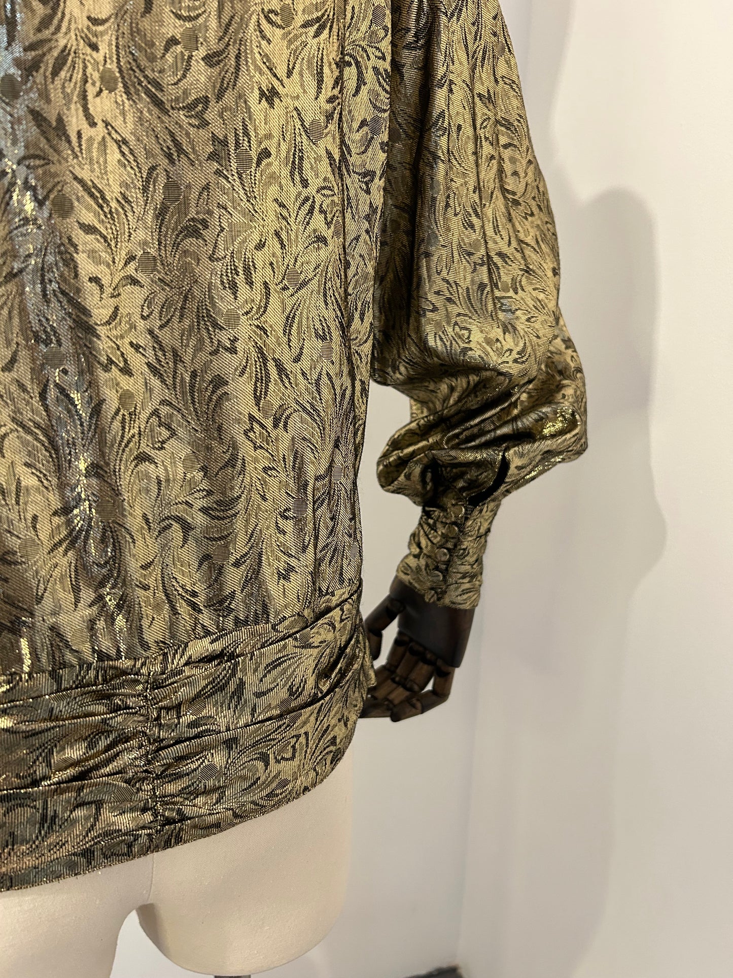 Statement Gold Lamè Blouse